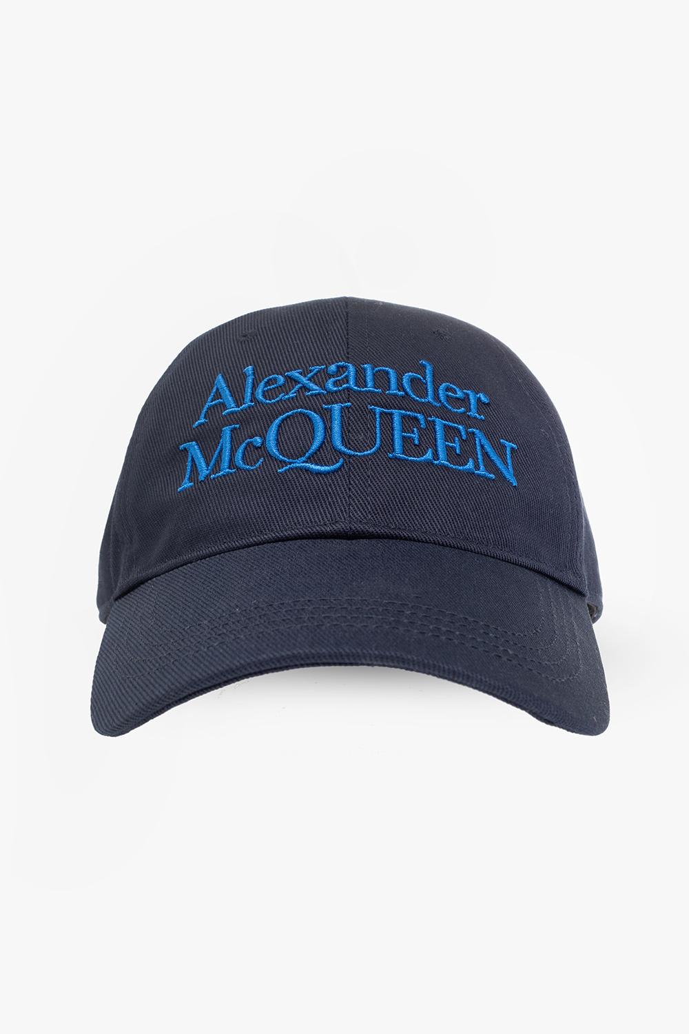 Shop Alexander Mcqueen Baseball Cap In Blue