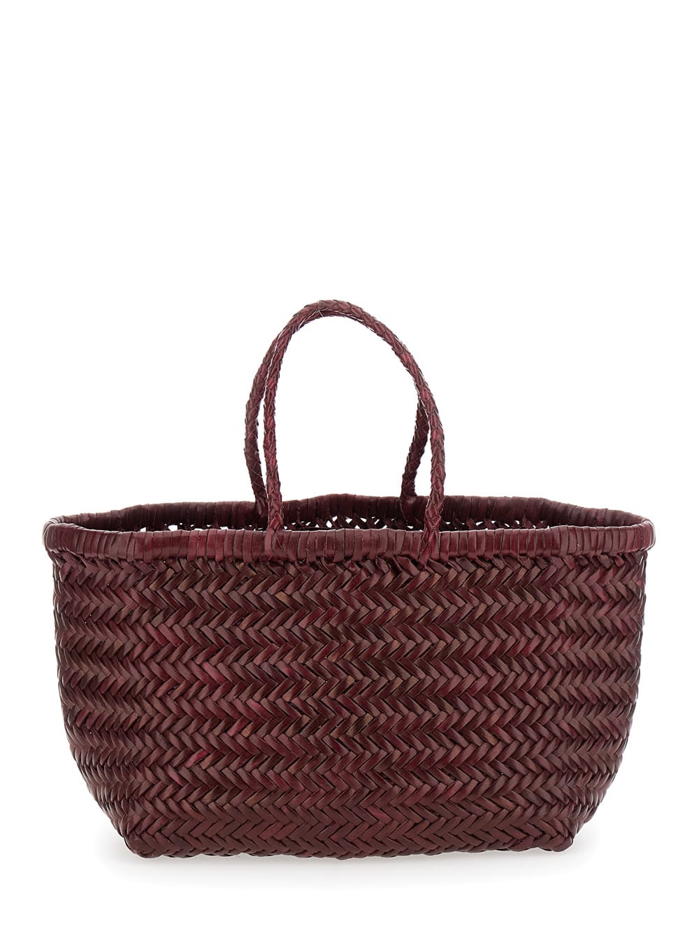 Bamboo Triple Jump Small 3x Jump Design Basket 40x19x15 Cm