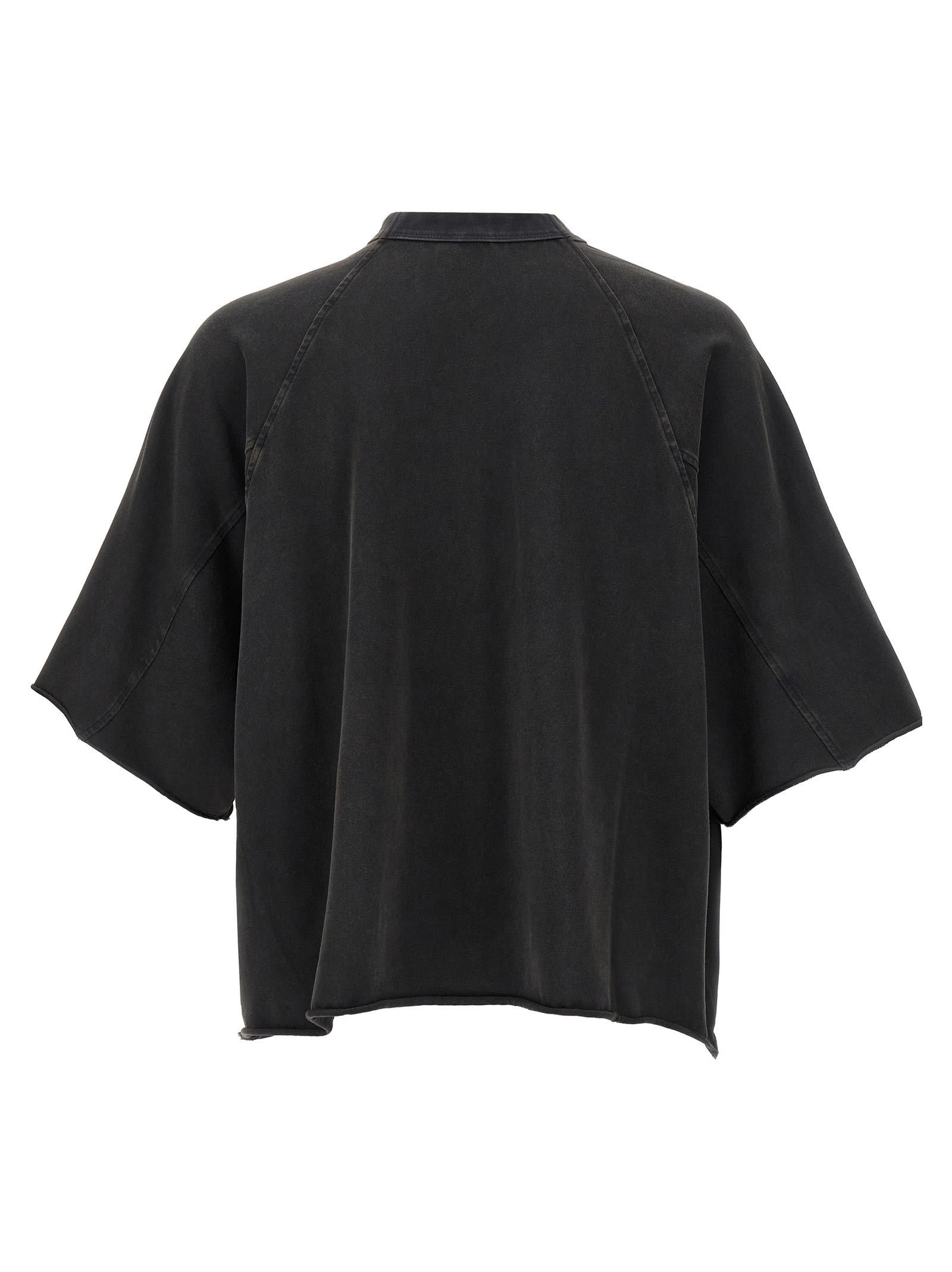 Entire Studios Mens Soot Heavy Dart Short-sleeves Relaxed-fit Cotton-jersey T-shirt In Black