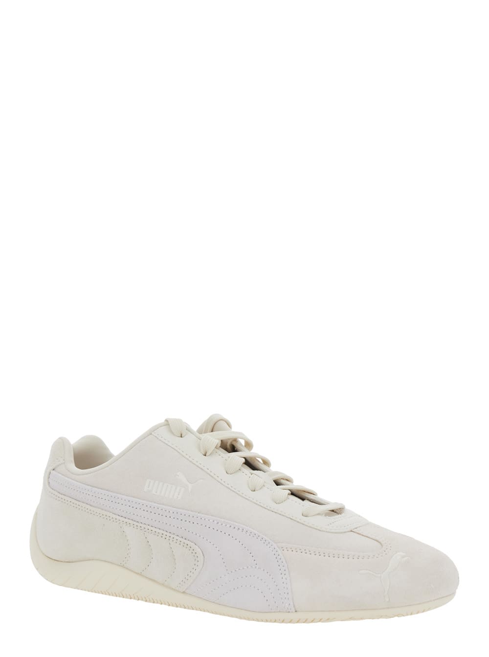 Puma 'speedcat Og' White Low Top Sneakers With Logo Lettering On The Side And Formstrip Detail On The Sid In White