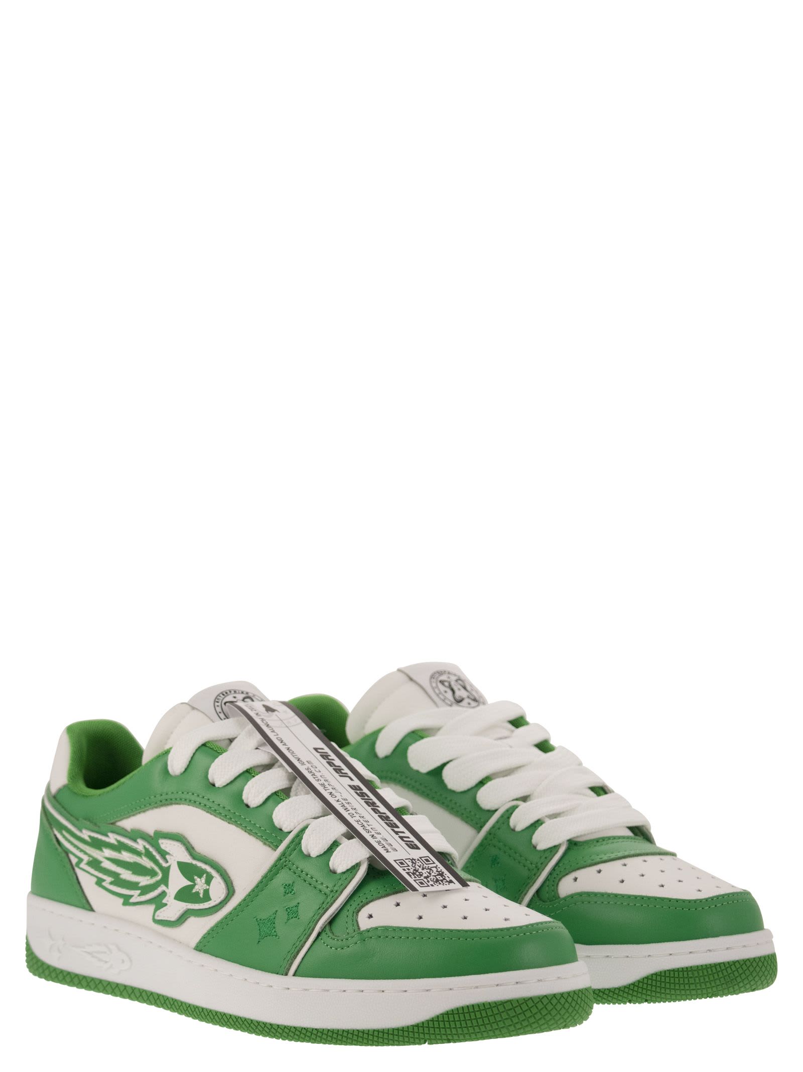 Shop Enterprise Japan Ej Rocket - Sneakers In White/green