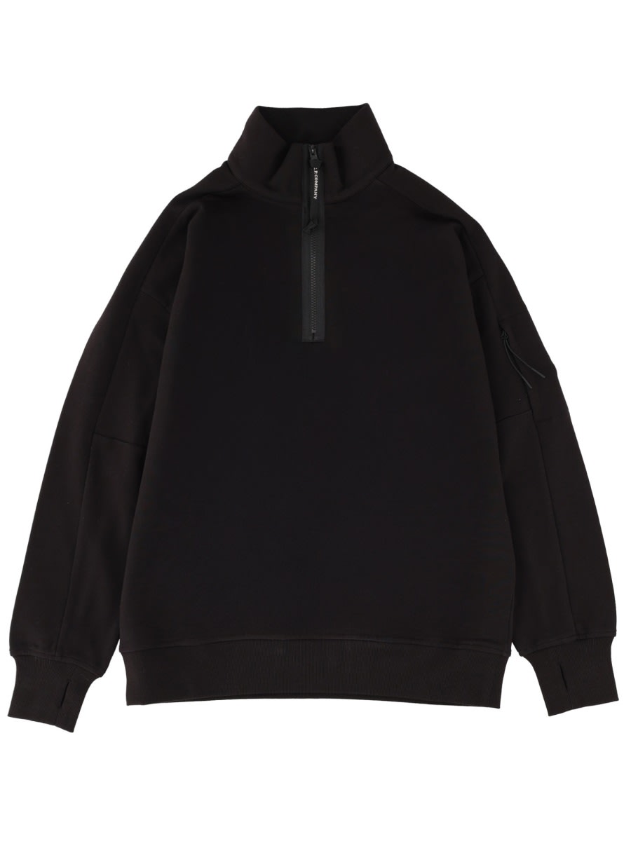 C.p. Company C. P. Company Zip Sweatshirt. In Black