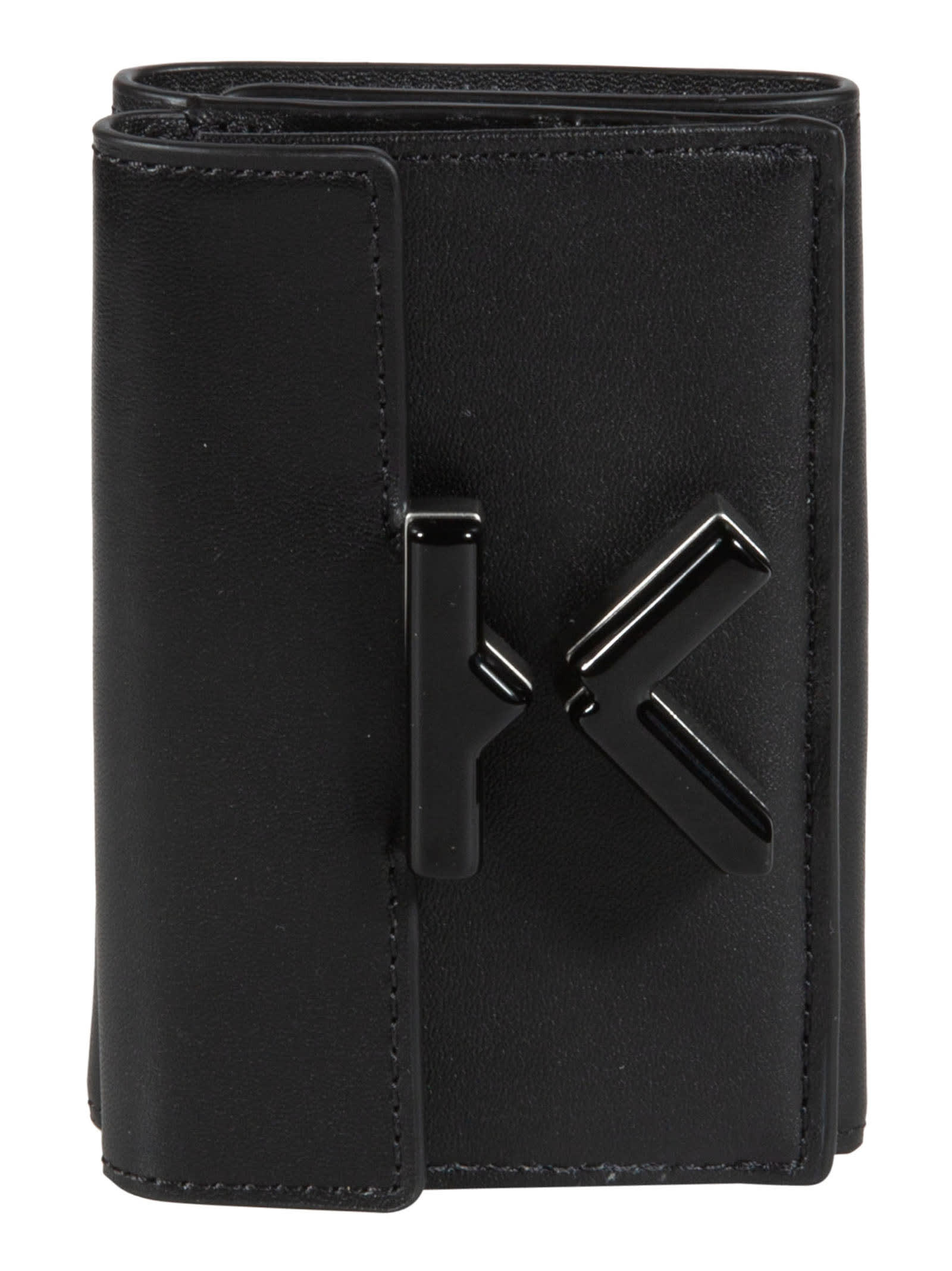 KENZO K TRIFOLD BUTTONED WALLET,11520285
