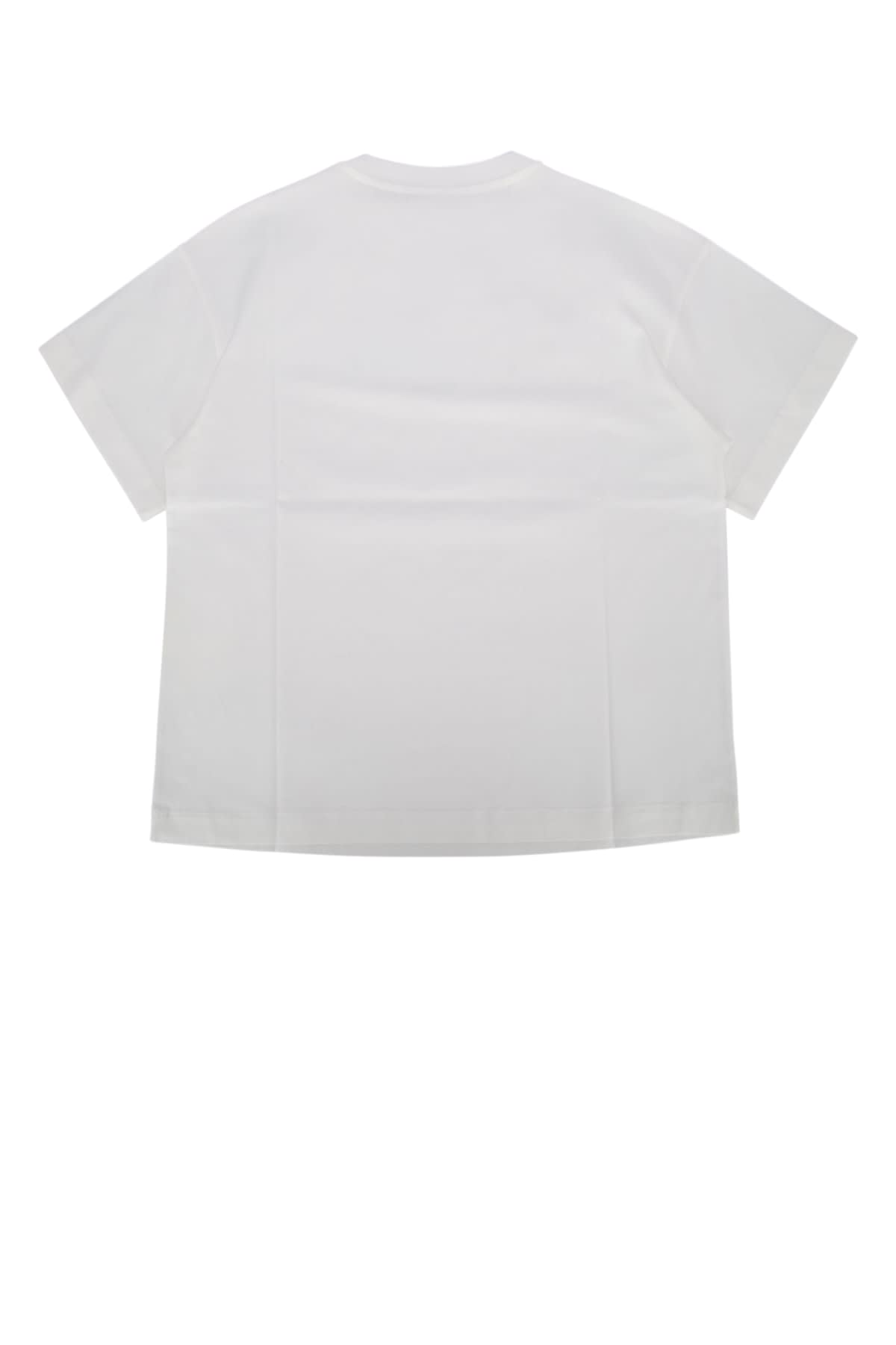 Fendi Kids' T-shirt In Whiteblack