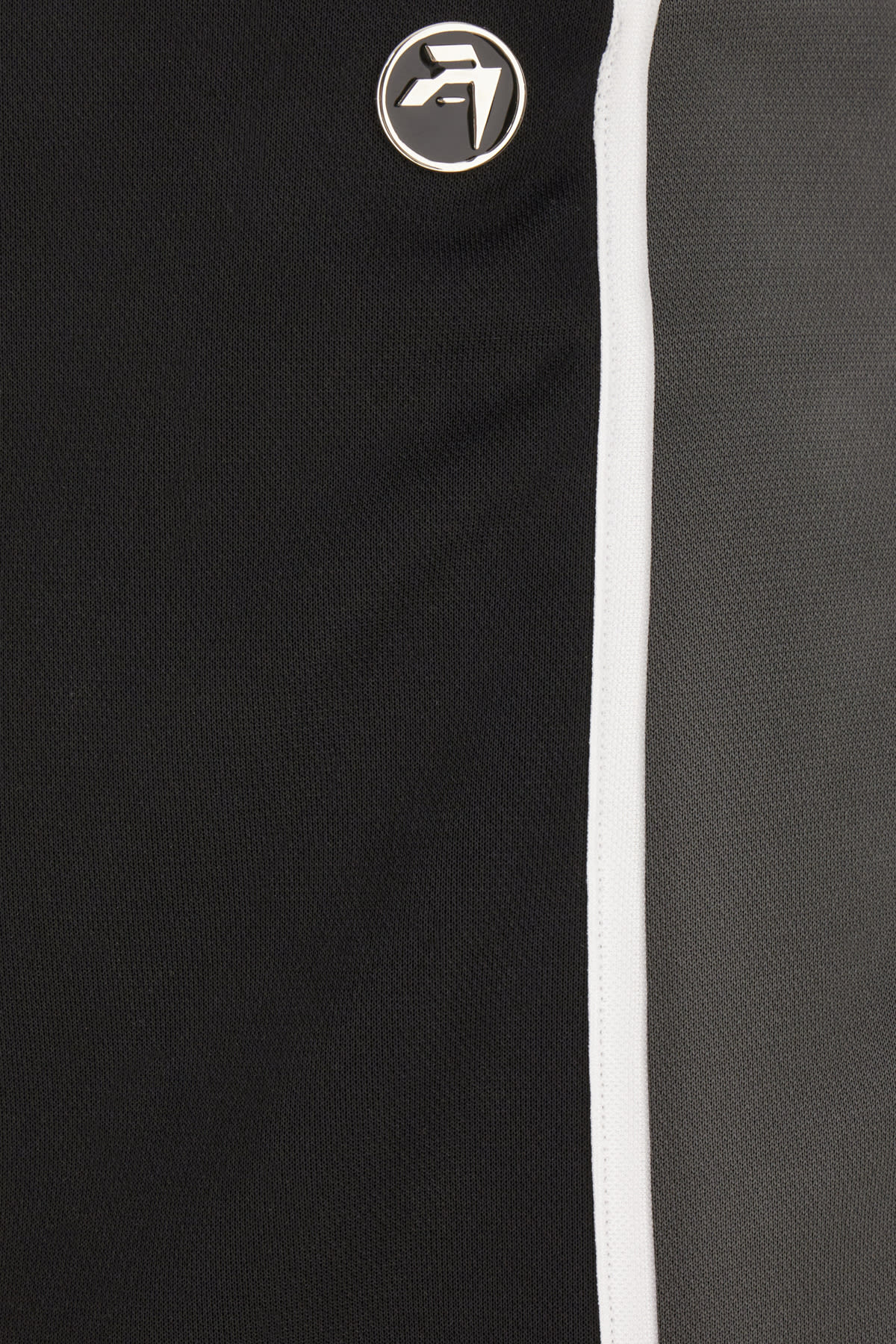Ambush Two-tone Track Miniskirt In Polyester In Tap Shoe Rabbit