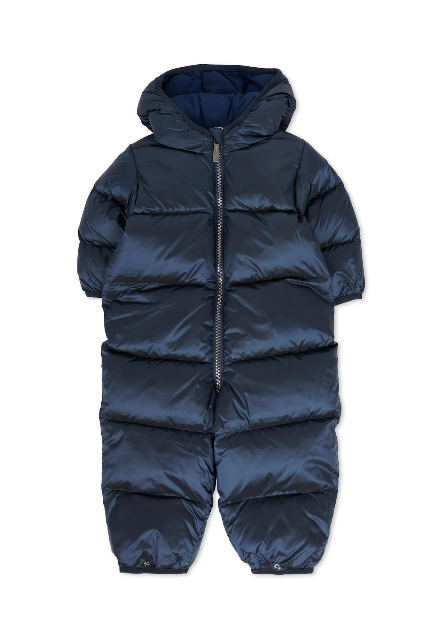 Colmar Blue Down Jacket For Babykids With Logo In Blue