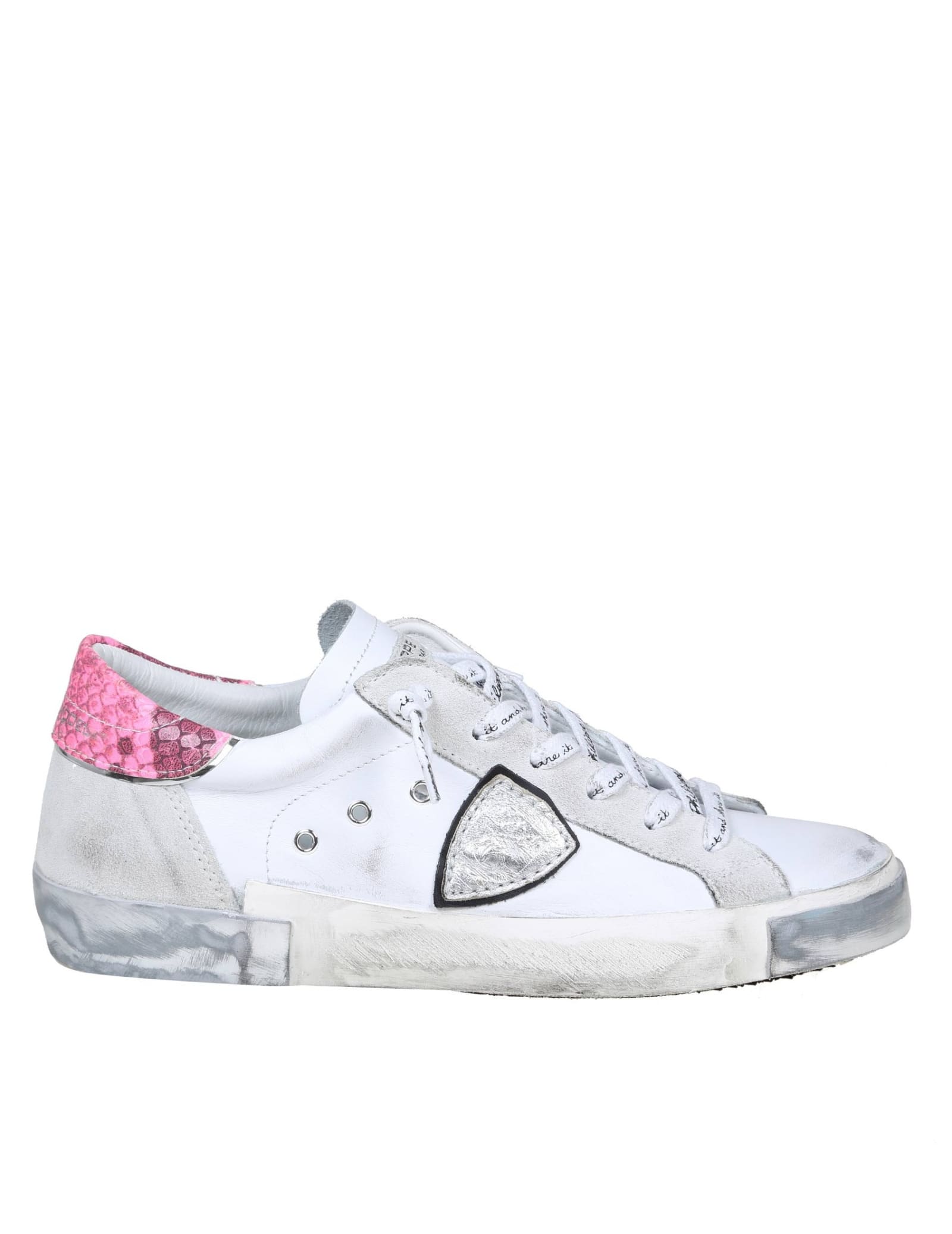 Philippe Model Prsx Sneakers In Pink Color Leather