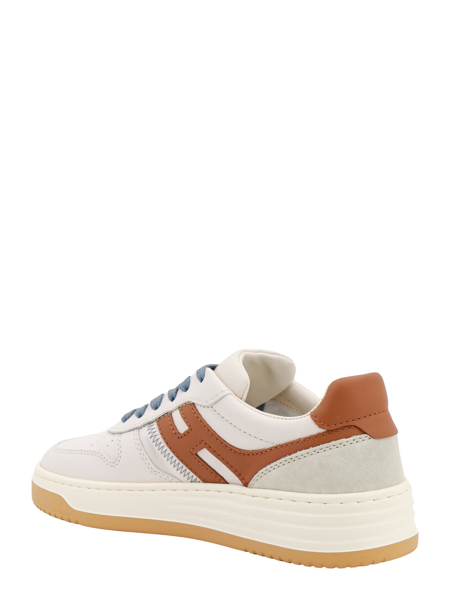 Shop Hogan H630 Sneakers In Leather Brown