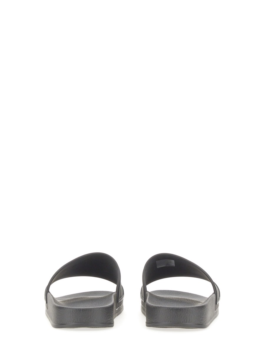 N°21 Rubber Slide With Logo In Black