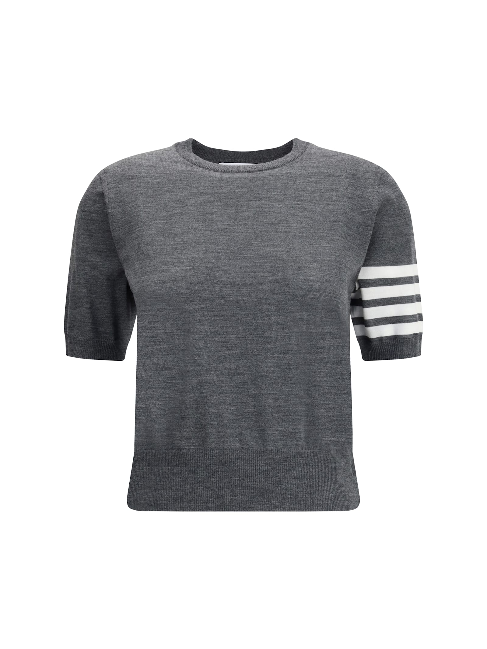 Thom Browne Knit T-shirt In Gray