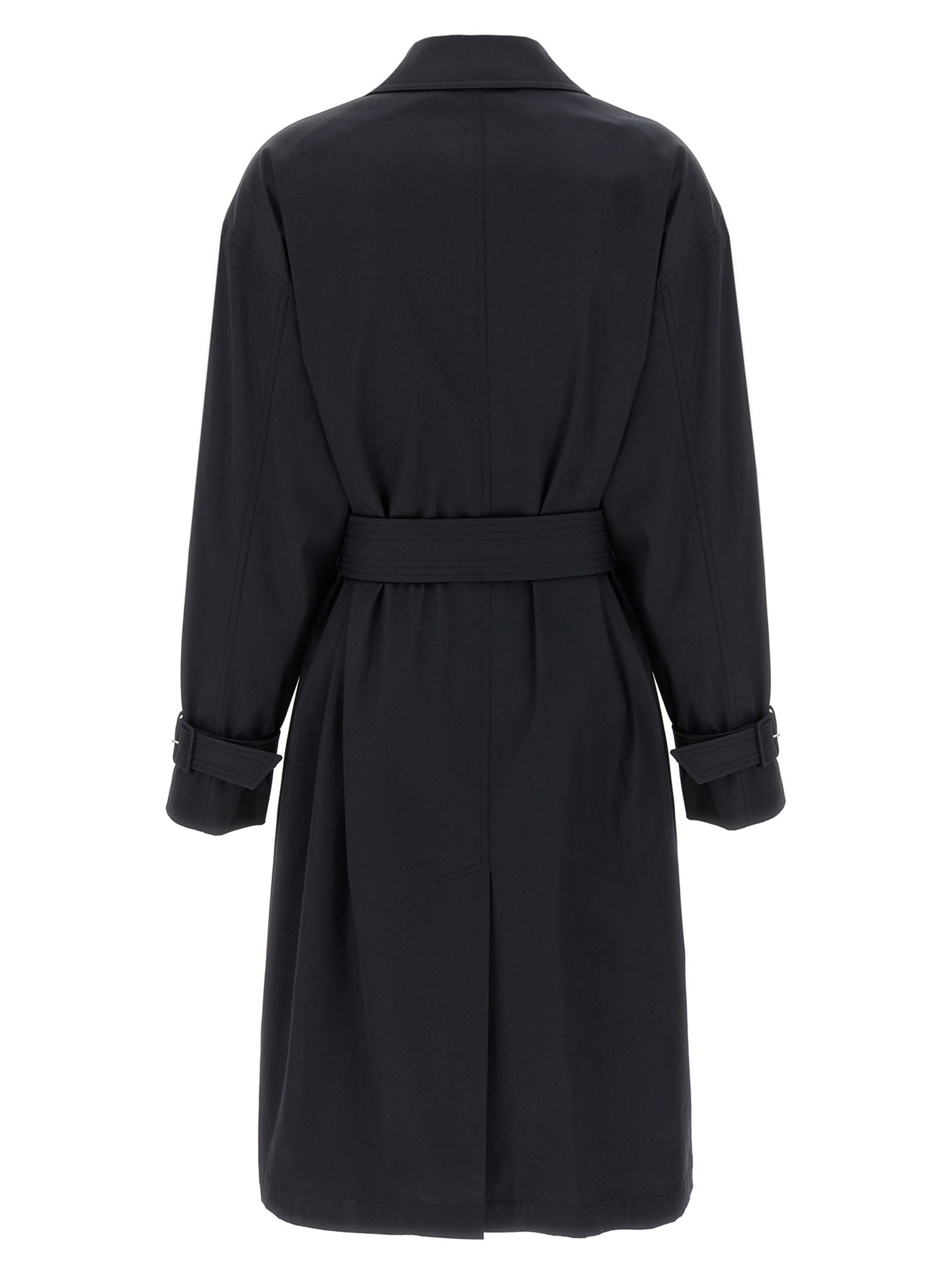 Max Mara Long-sleeved Windbreaker In Blue