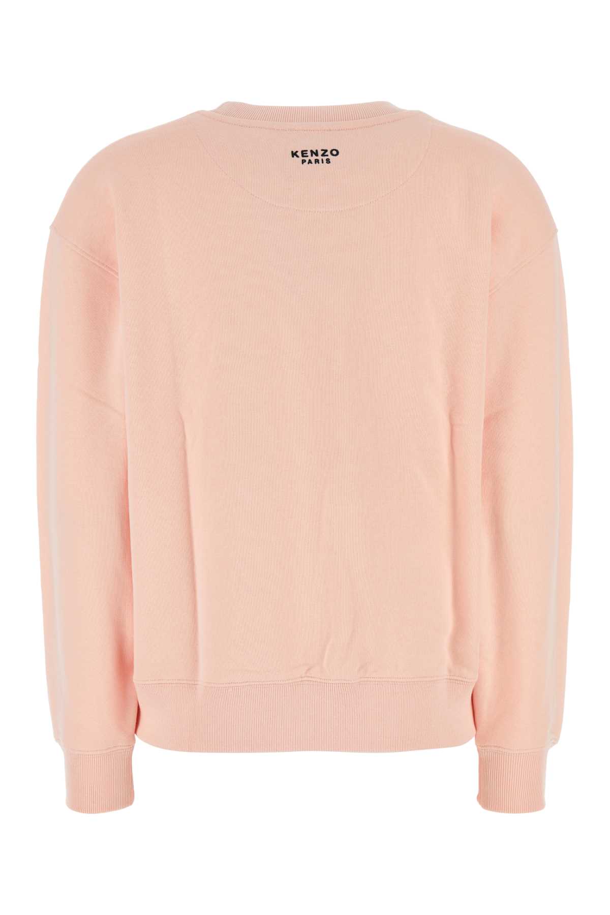 Shop Kenzo Pastel Pink Cotton Sweatshirt In Rose Clair