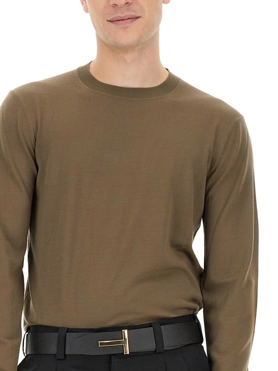 Shop Tom Ford Slim Fit Shirt In Green