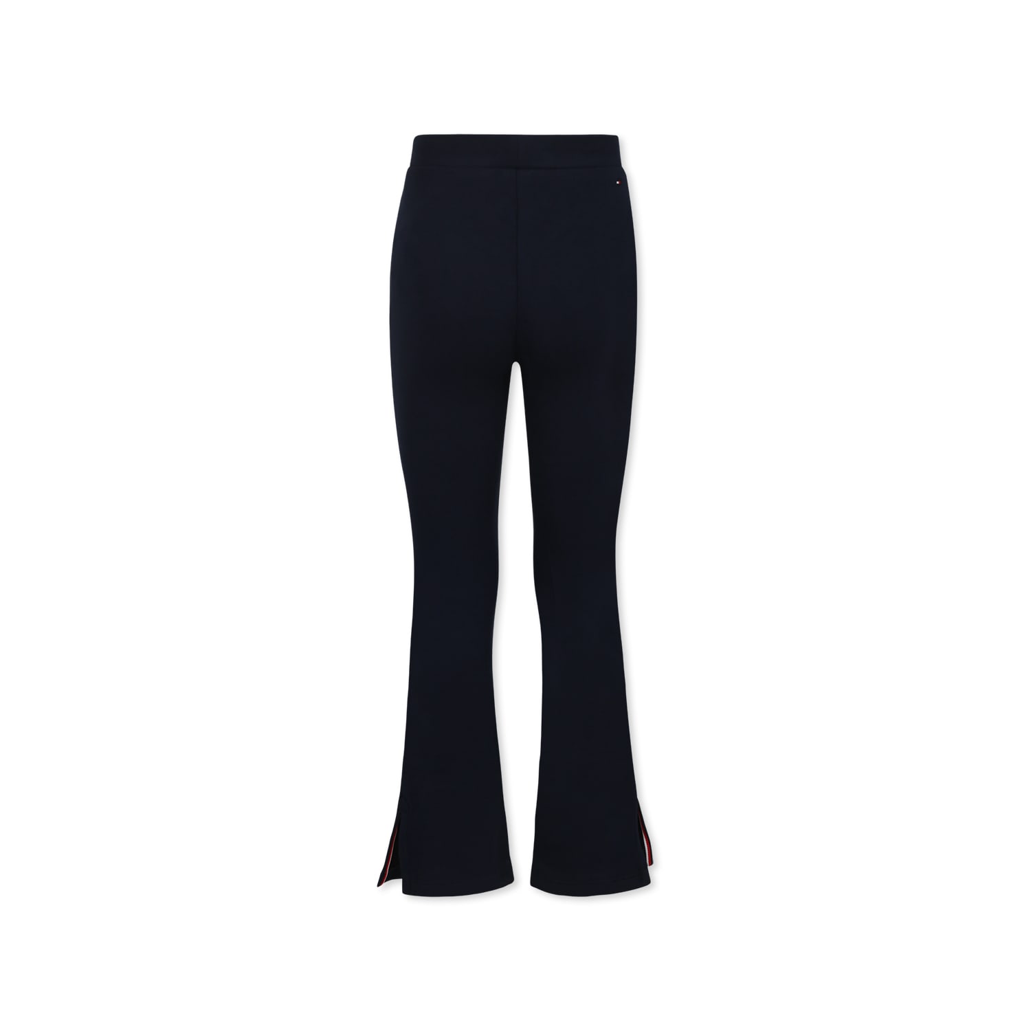 Tommy Hilfiger Blue Trousers For Girl With Logo In Blue