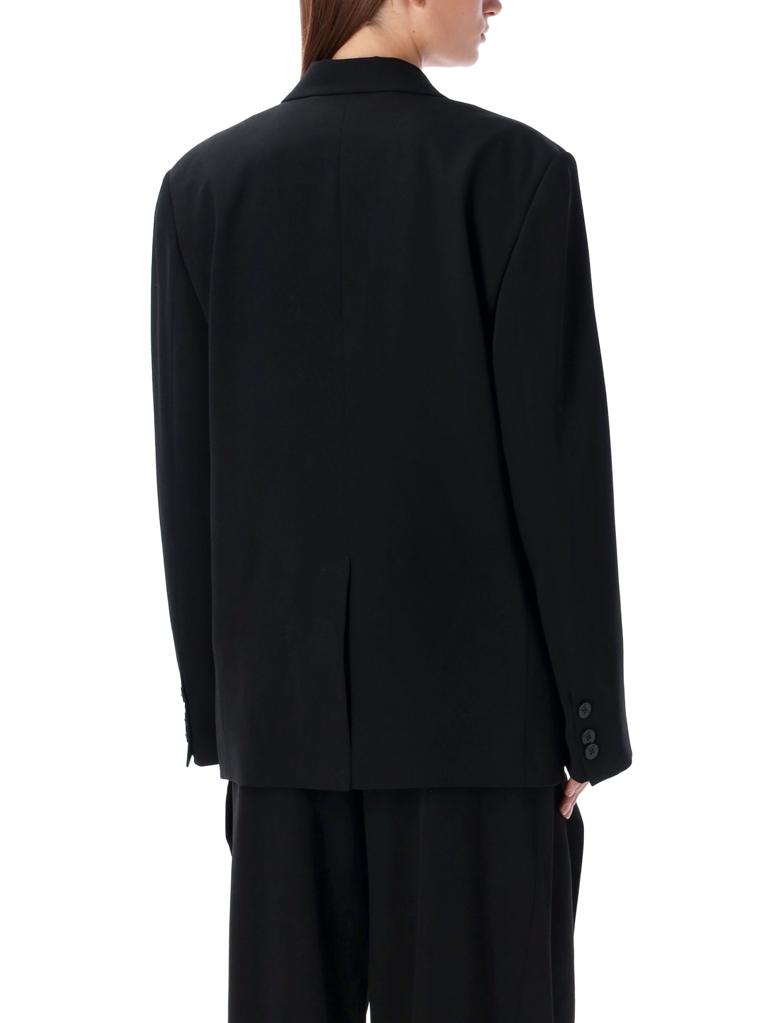 Shop Jw Anderson Tassle Tuxed Jacket In Black