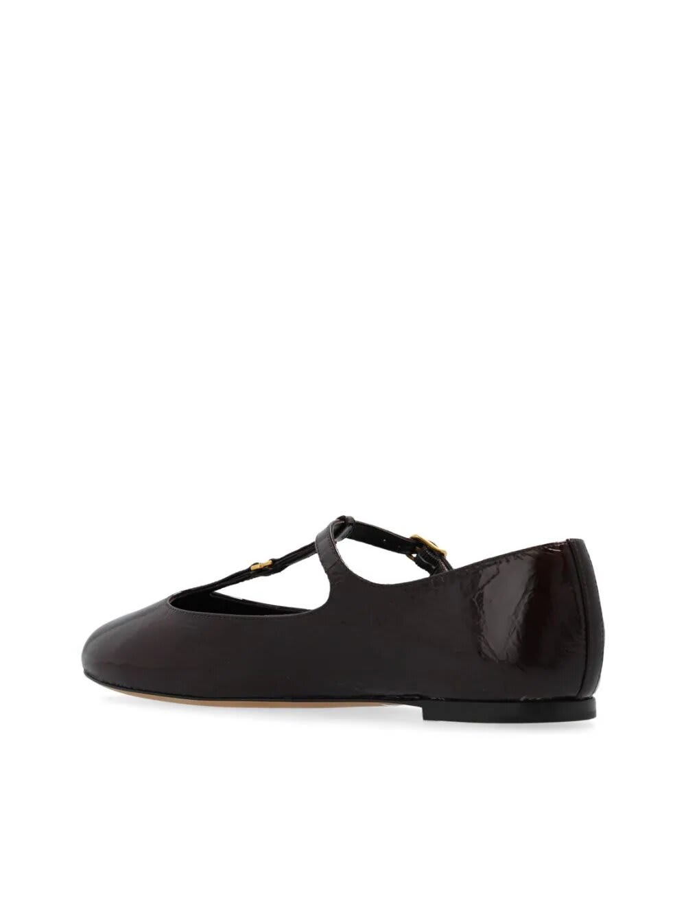 Shop Chloé Ballerina Marcie Vernice In Plum Purple