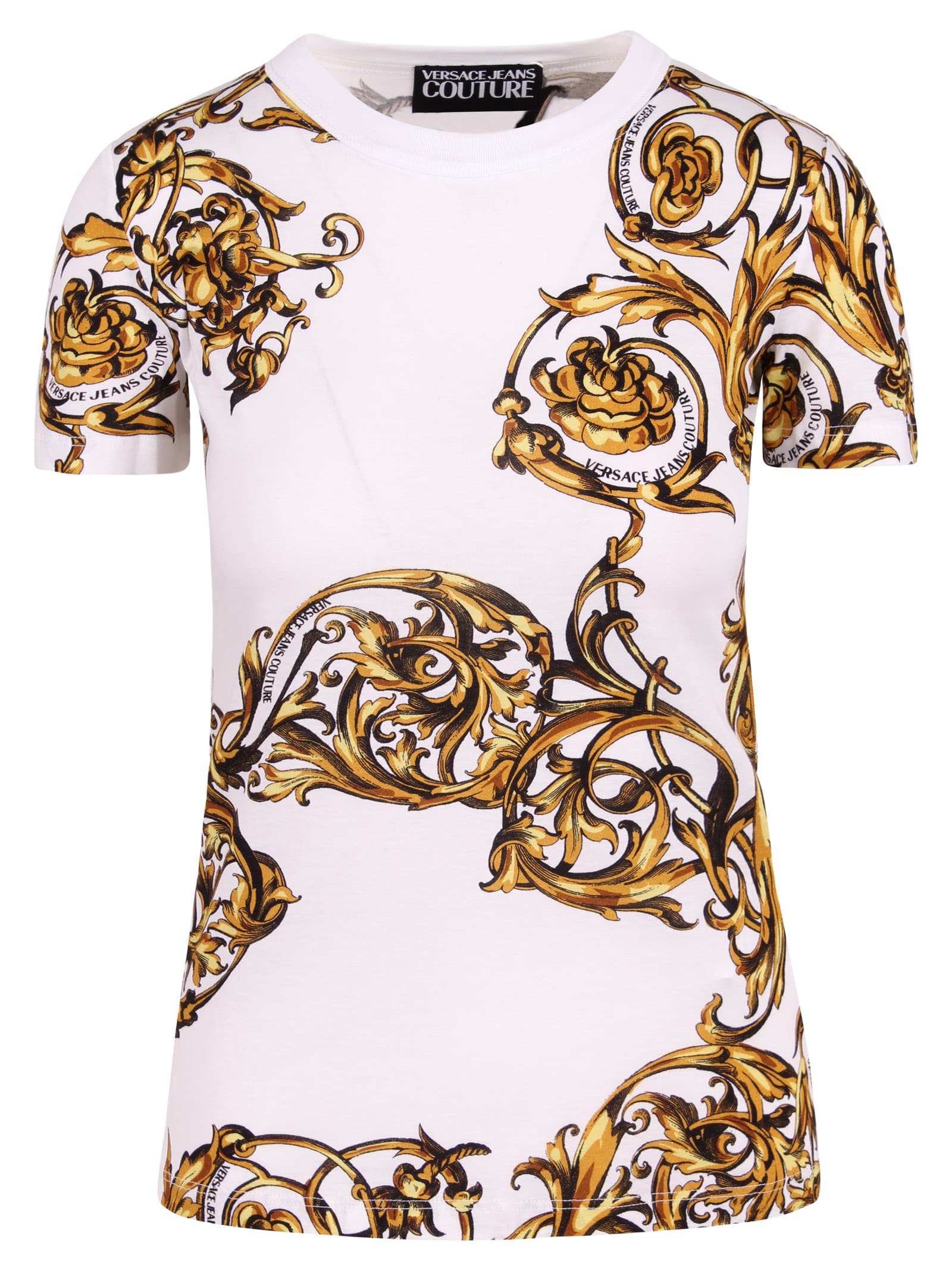 Versace Jeans Couture "regalia Baroque" T-shirt In White