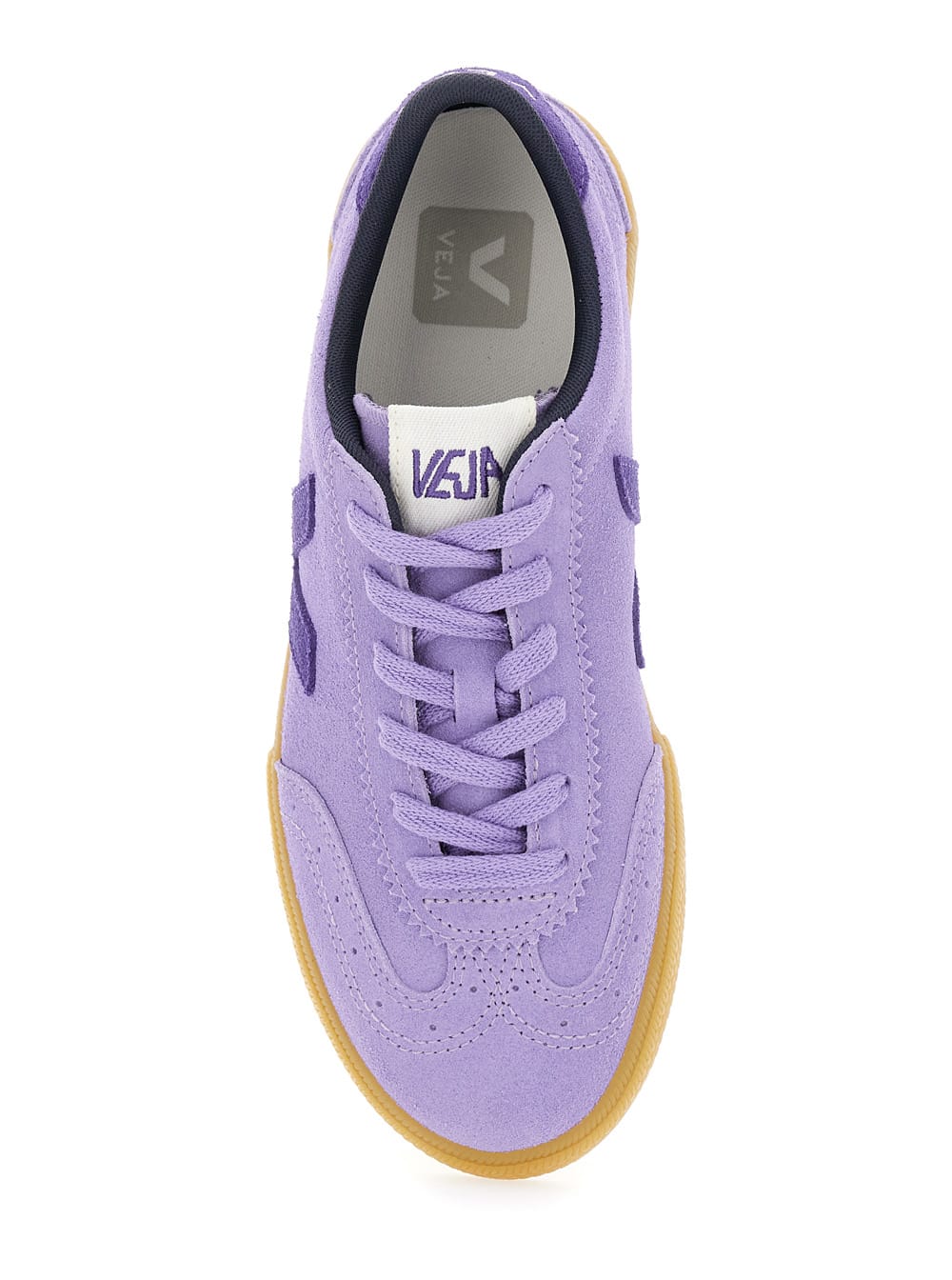 Veja Volley Sneakers In Viola Suede In Purple
