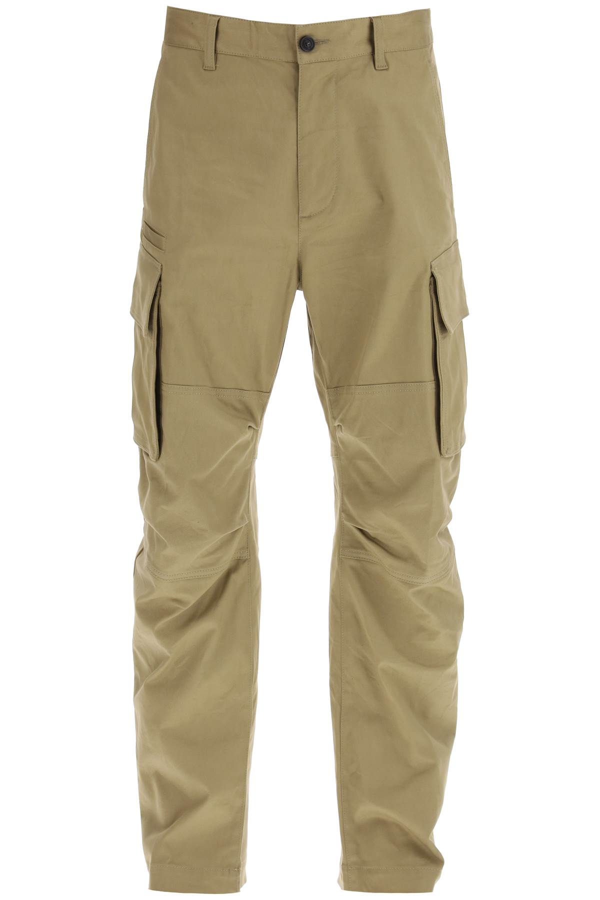 Shop Dsquared2 Regular Fit Cargo Pants In Taupe (beige)