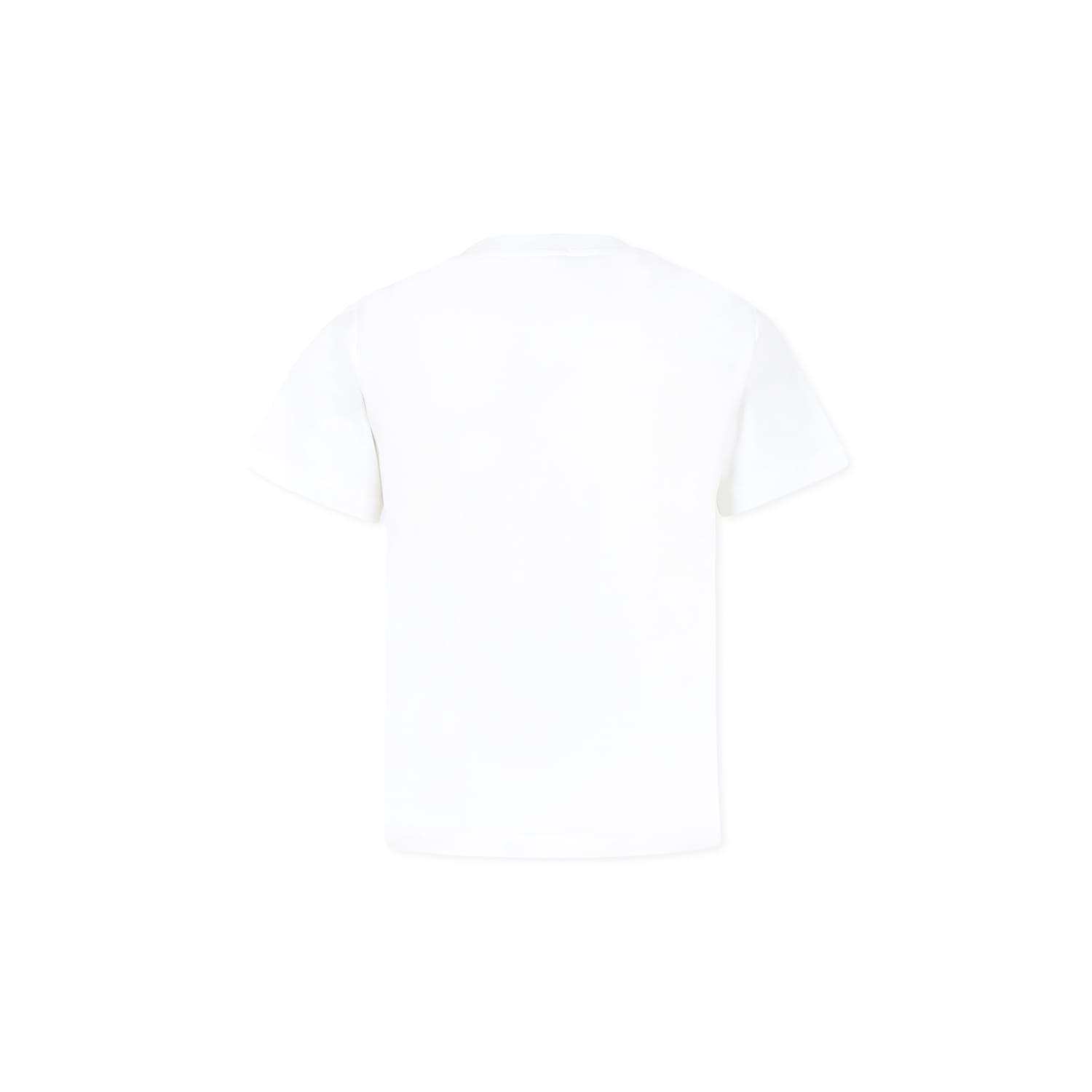 Stella Mccartney Open-necked Black Shirt In White