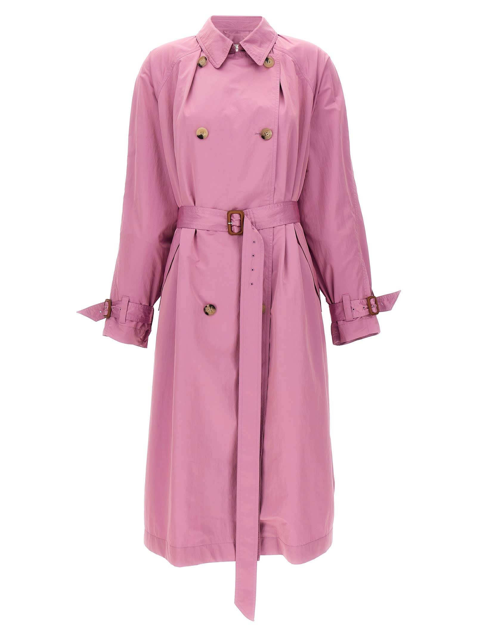 Shop Isabel Marant Edenna Trench Coat In Purple