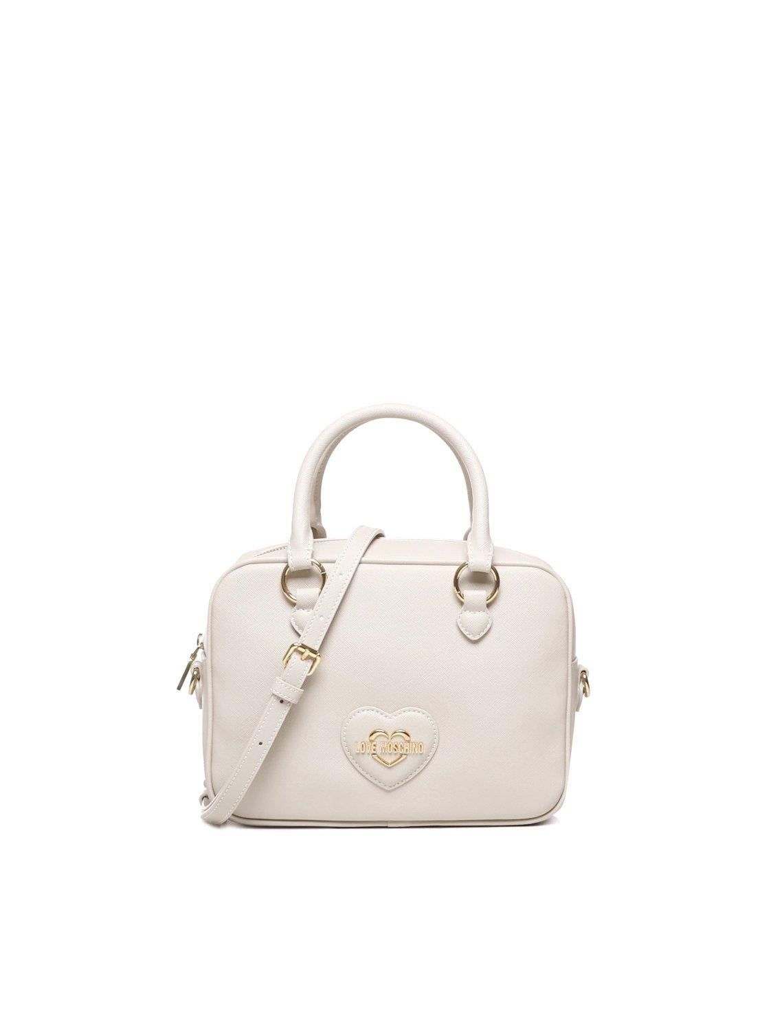 Love Moschino Logo Lettering Tote Bag In Beige
