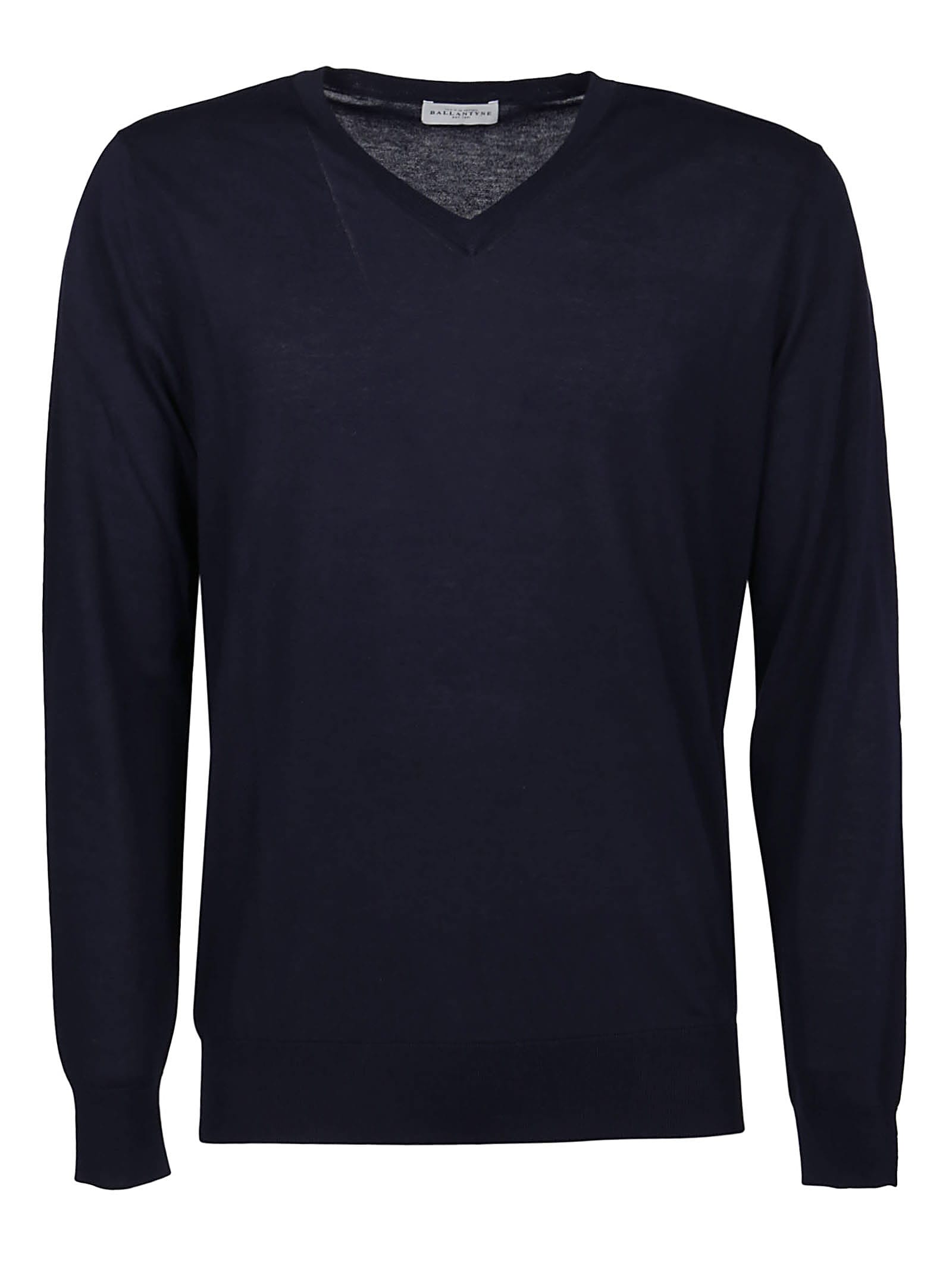 Ballantyne V-neck Sweater Plain