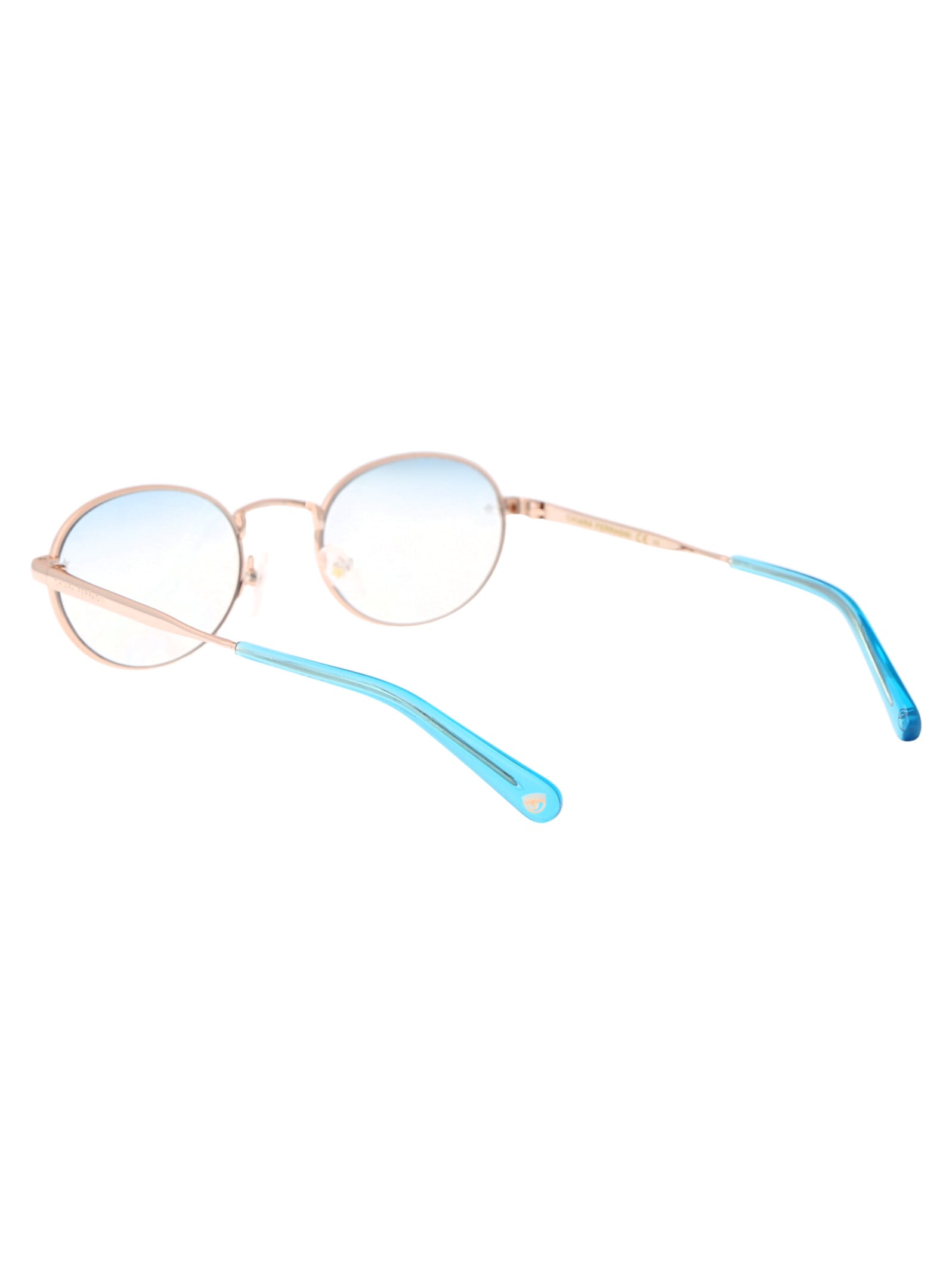 Shop Chiara Ferragni Cf 1024/bb Glasses In Lks Oro Blu
