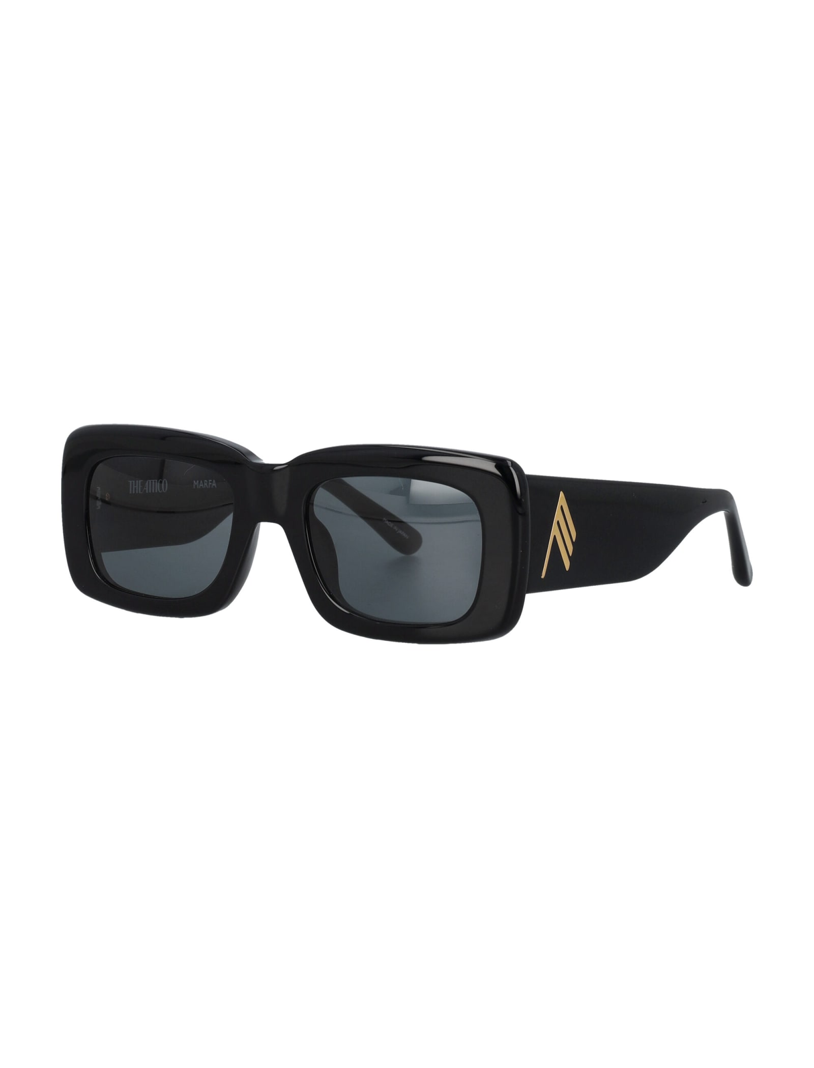 Shop Attico Marfa In Black/yellow Gold/grey