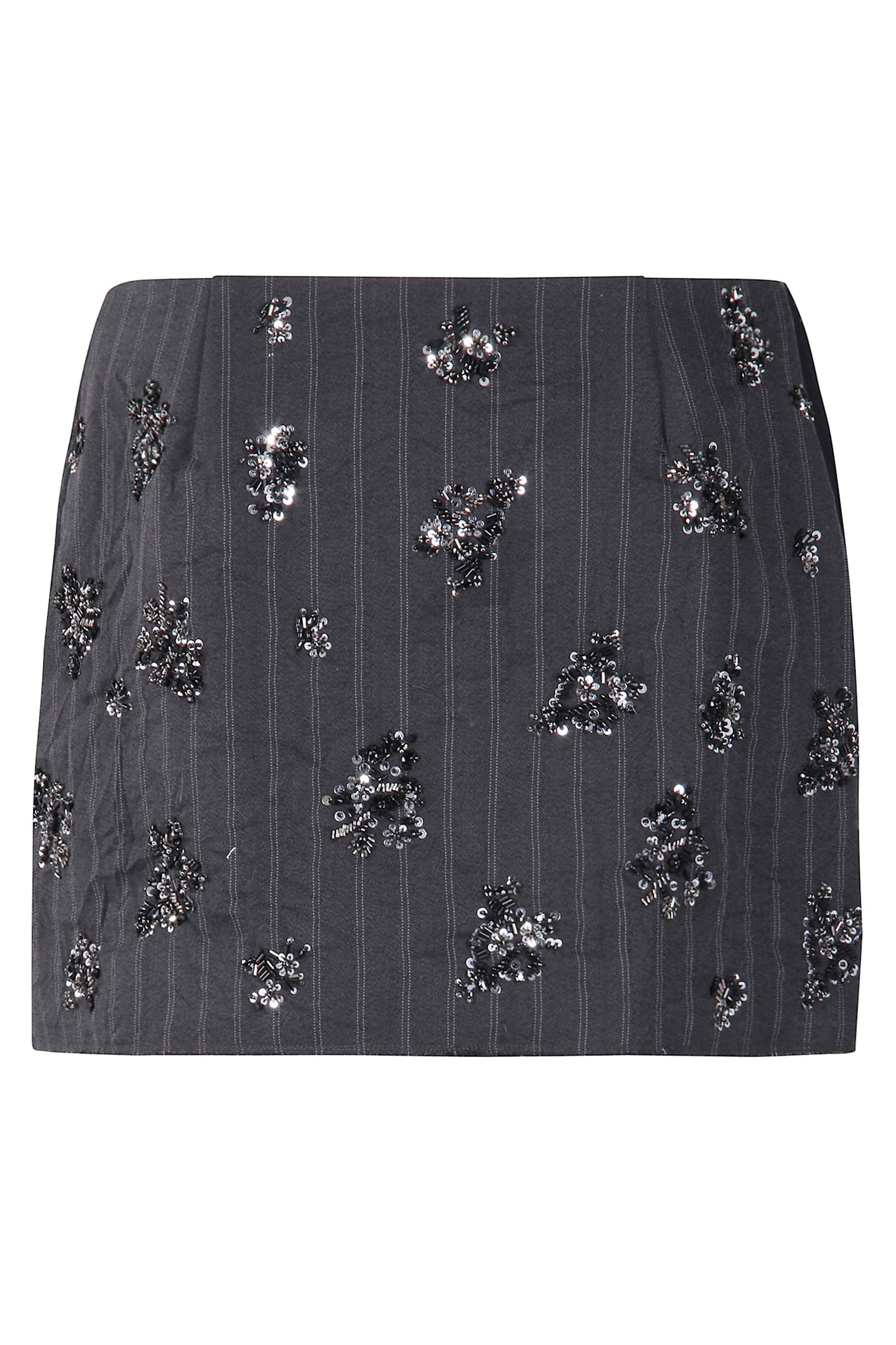 Simkhai Blaire Mini Skirt In Gray