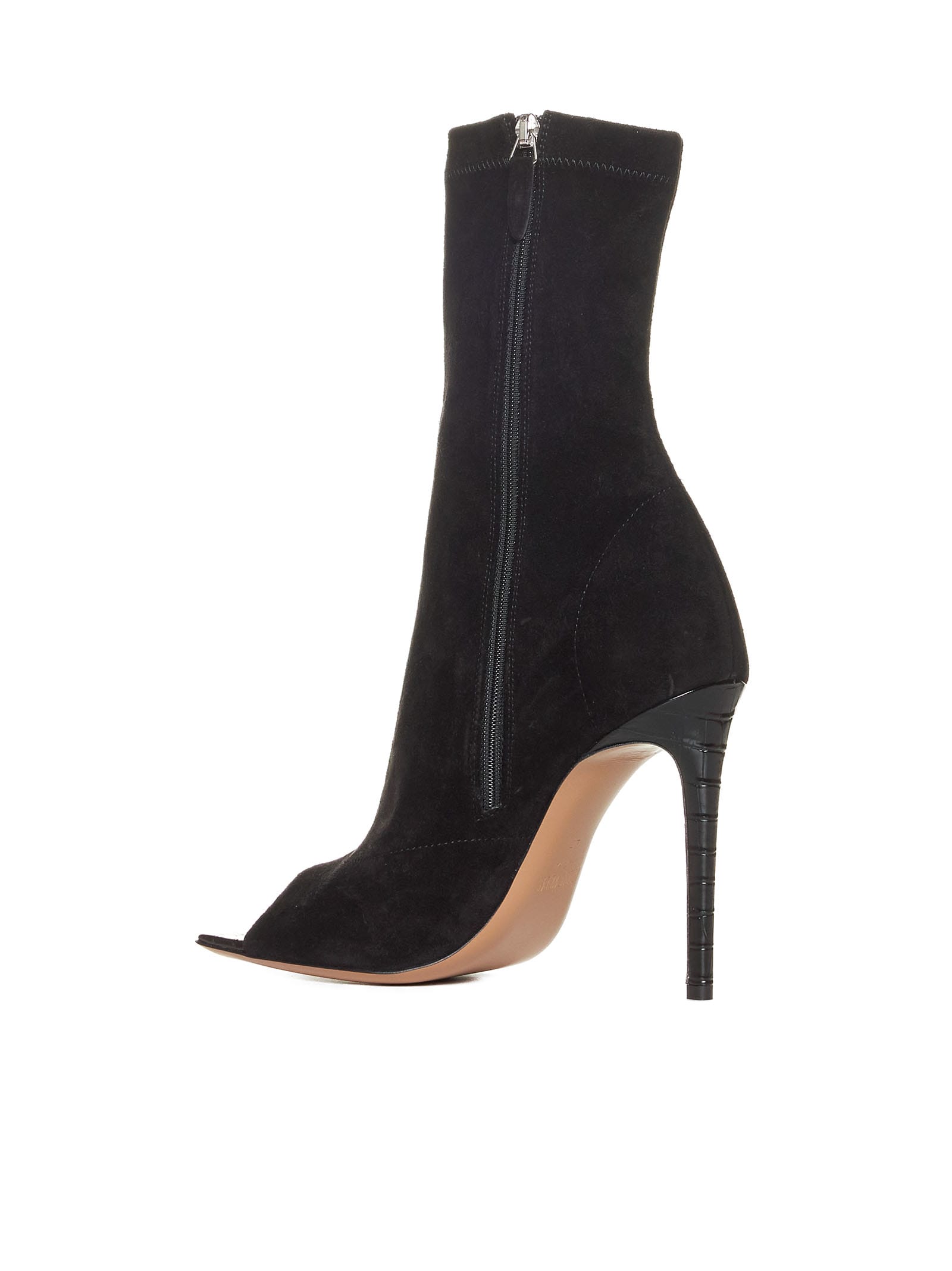 Shop Paris Texas Boots In Off Black