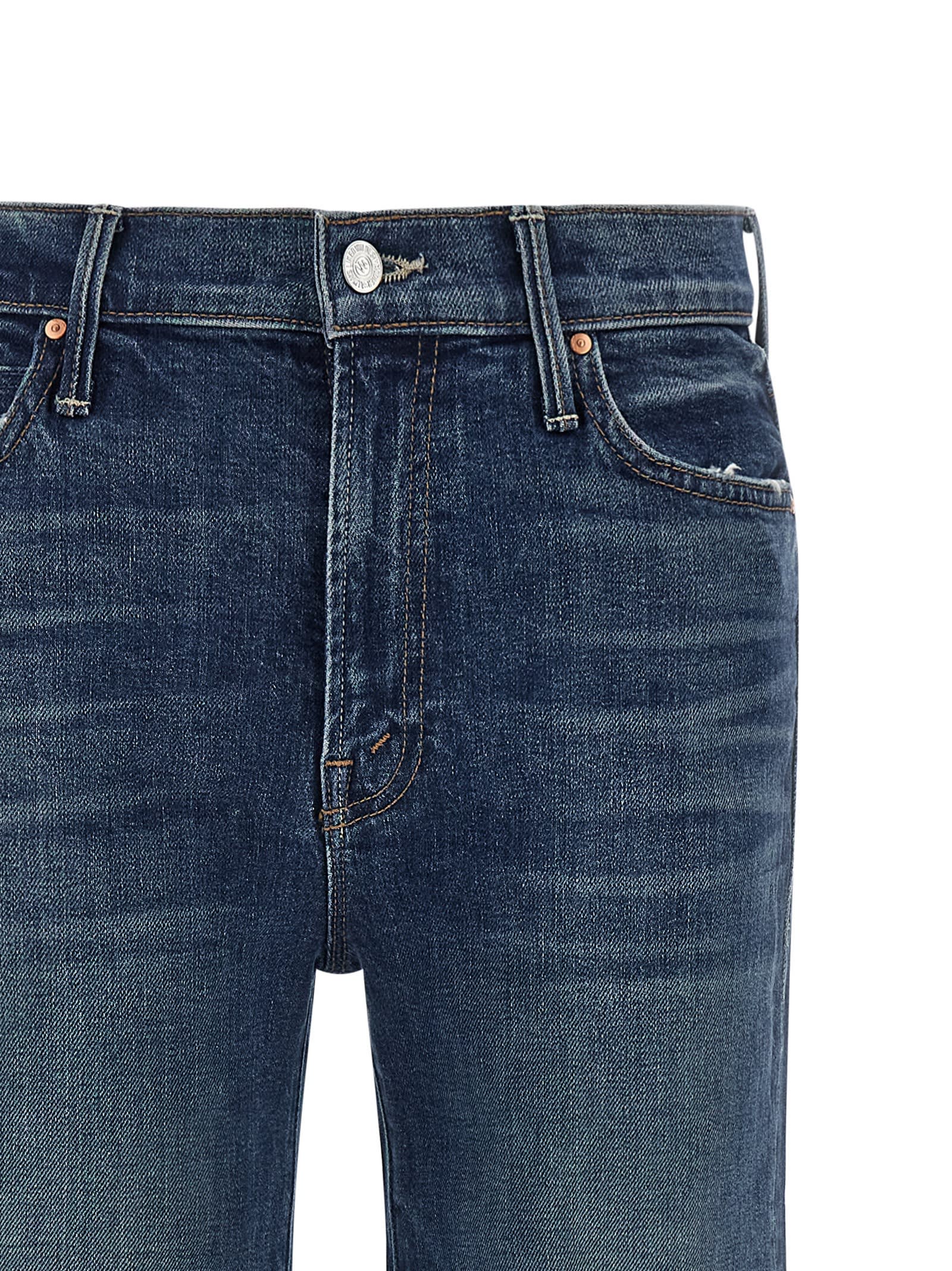 Mother The Kick Jeans In Blue