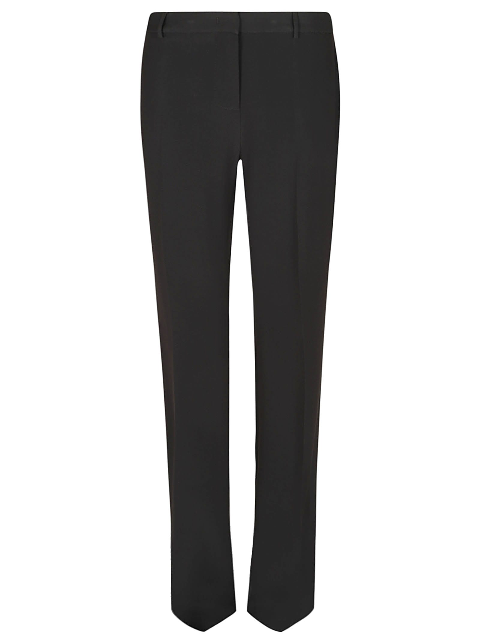 Etro High-waist Plain Trousers In Black