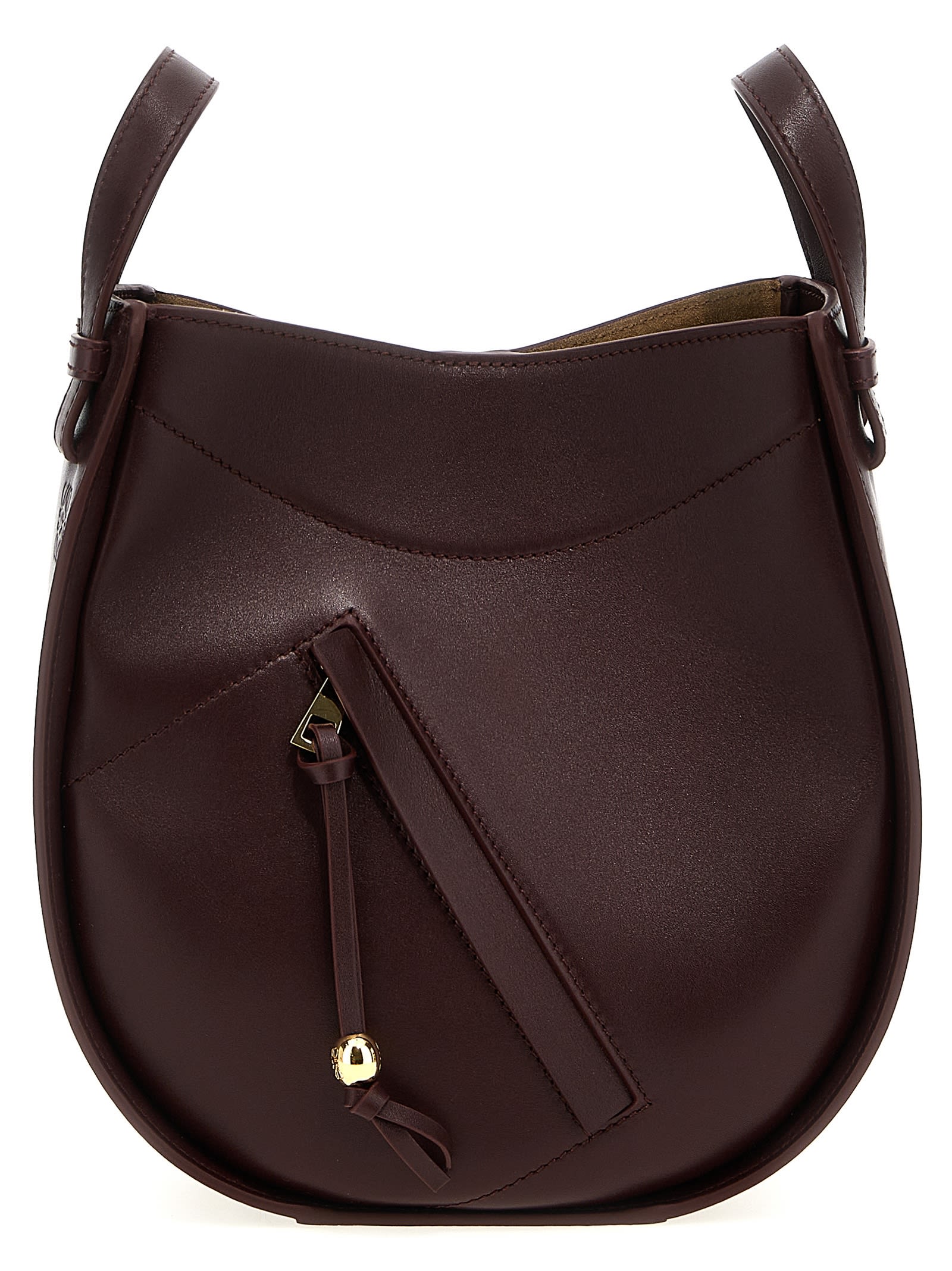 Loewe Hammock Slice Crossbody Bag In Burgundy