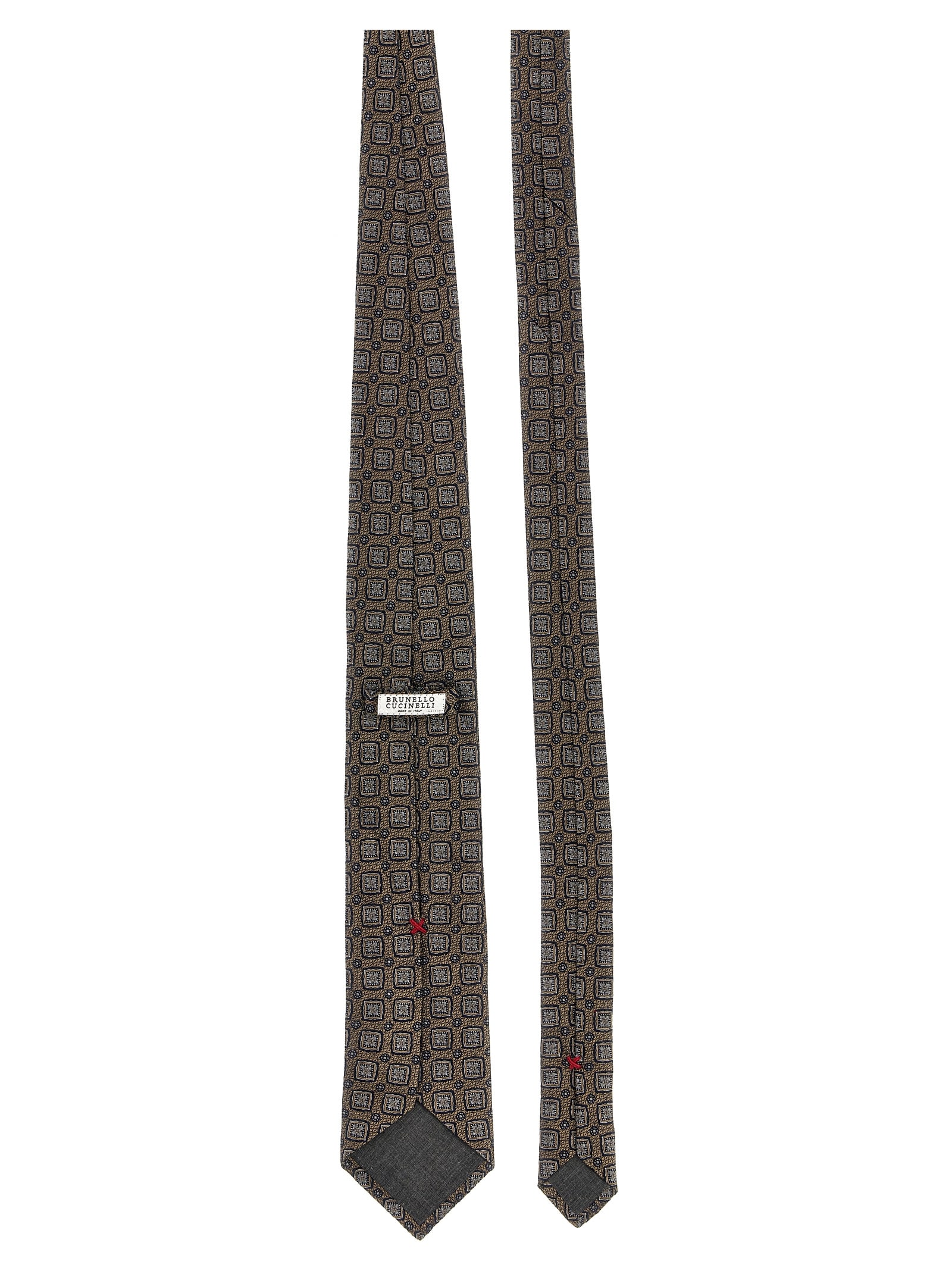 BRUNELLO CUCINELLI PATTERNED TIE 