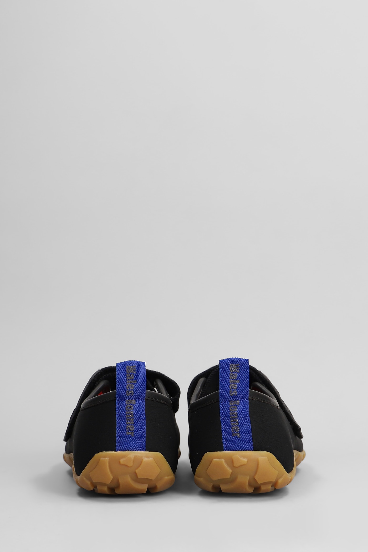 Wales Bonner Sneakers In Black Leather And Fabric In Black