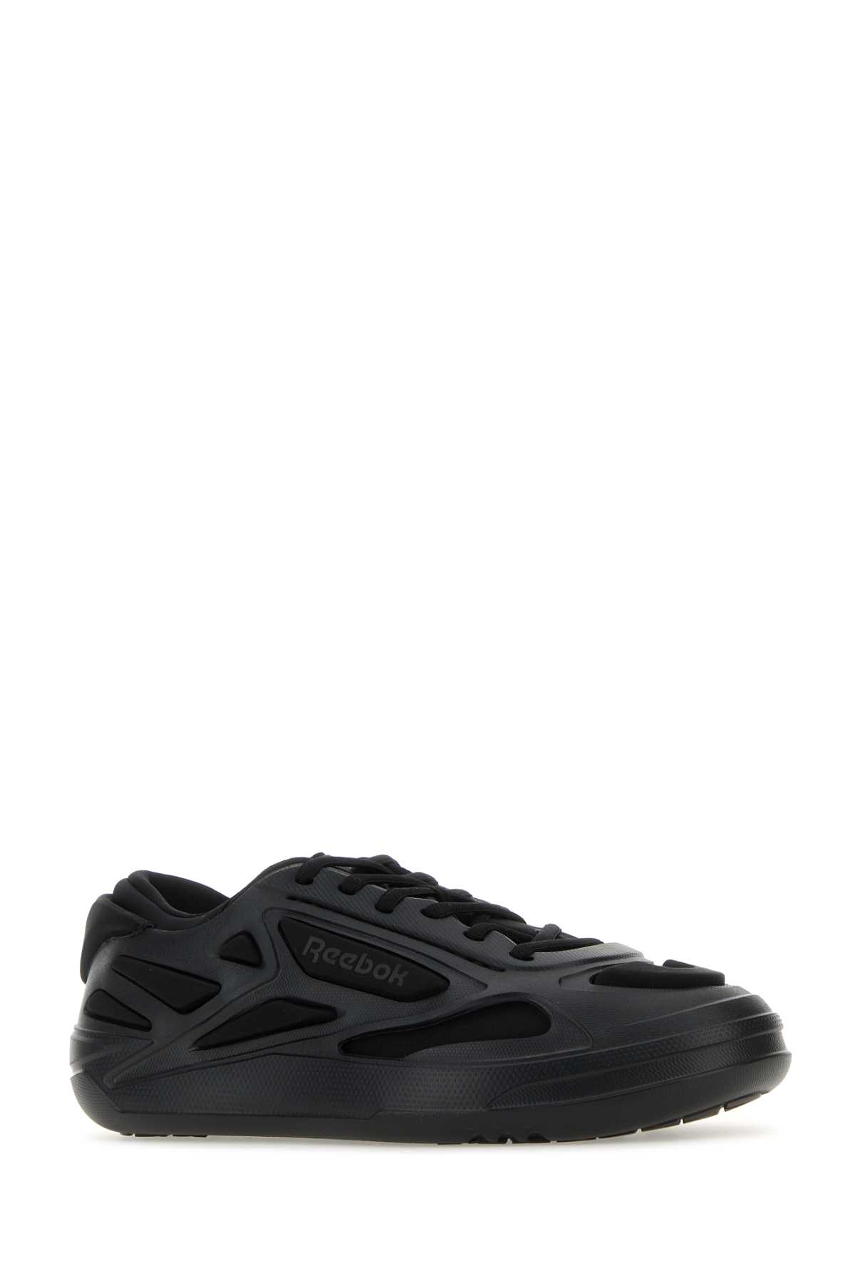Reebok Black Fabric And Rubber Future Club C Sneakers