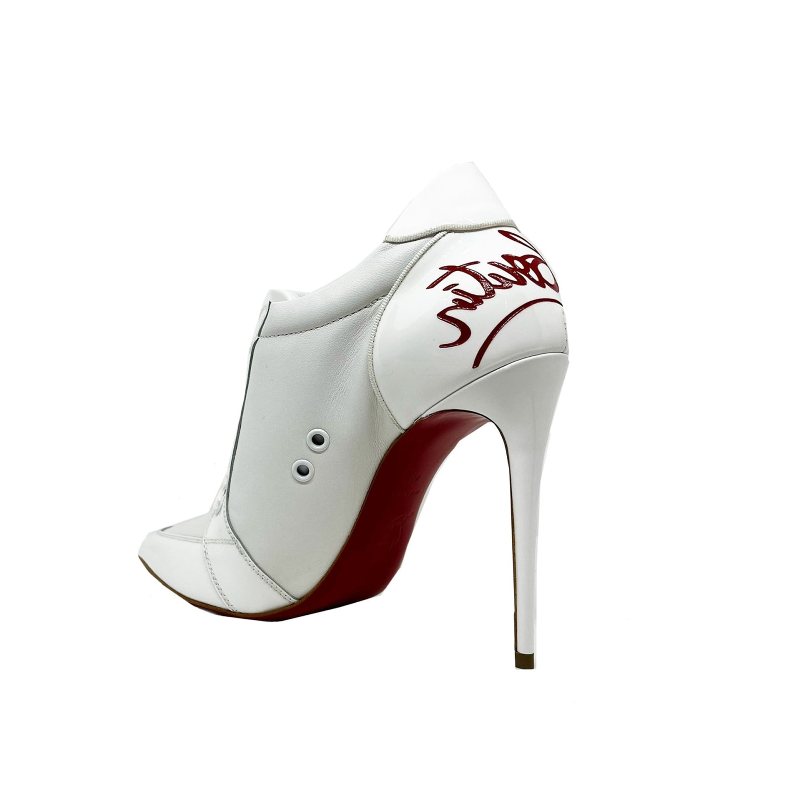 Shop Christian Louboutin Leather Pumps In White