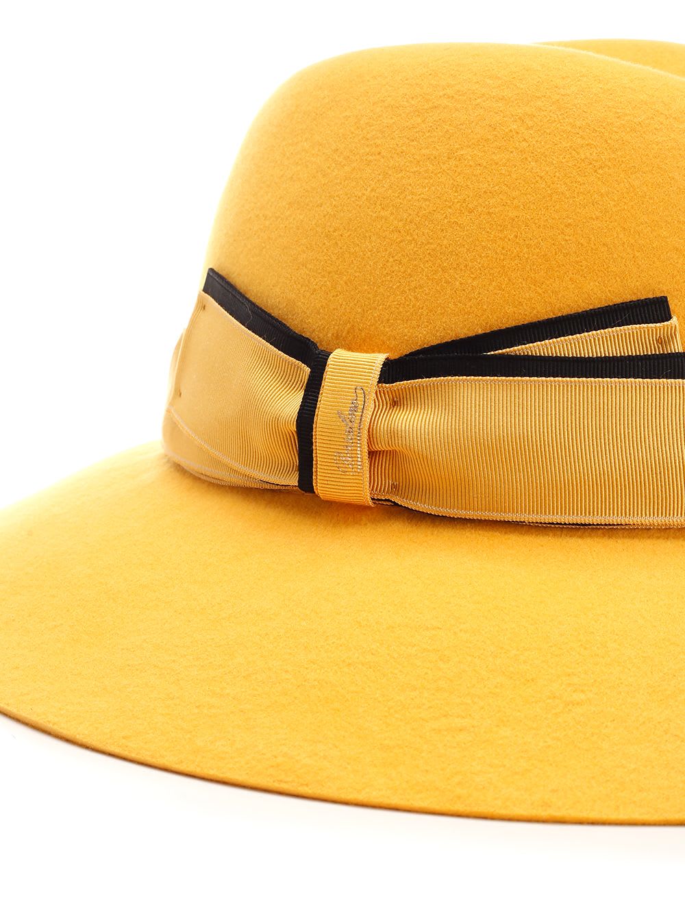 Shop Borsalino Claudette Hat In Yellow