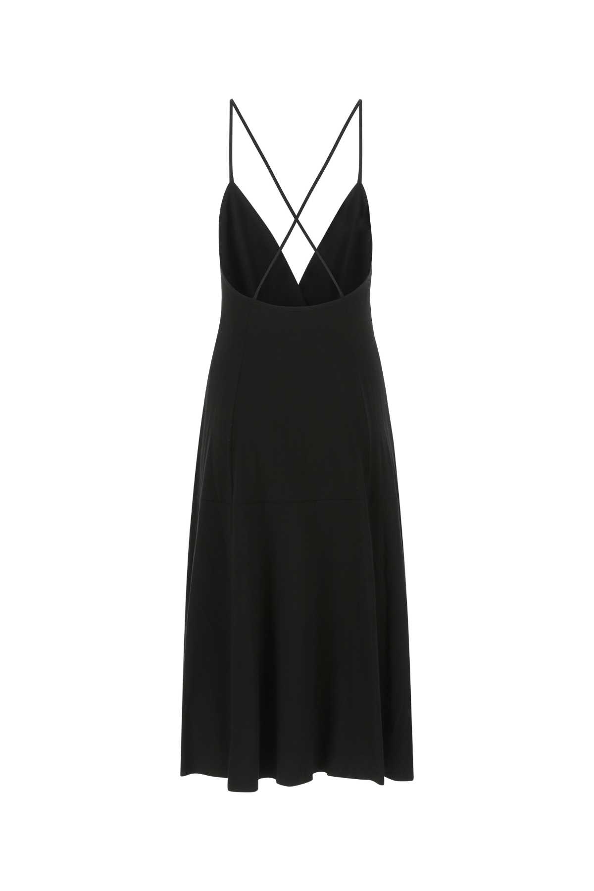 Shop Loewe Black Stretch Viscose Dress