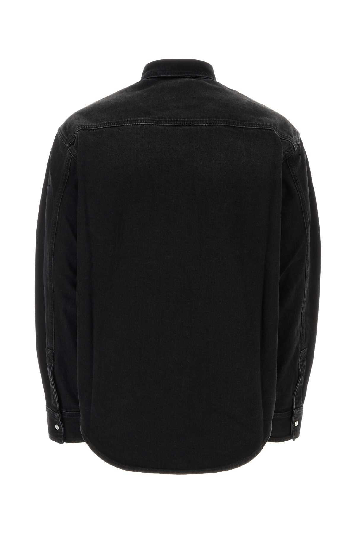 Shop Vetements Black Denim Shirt