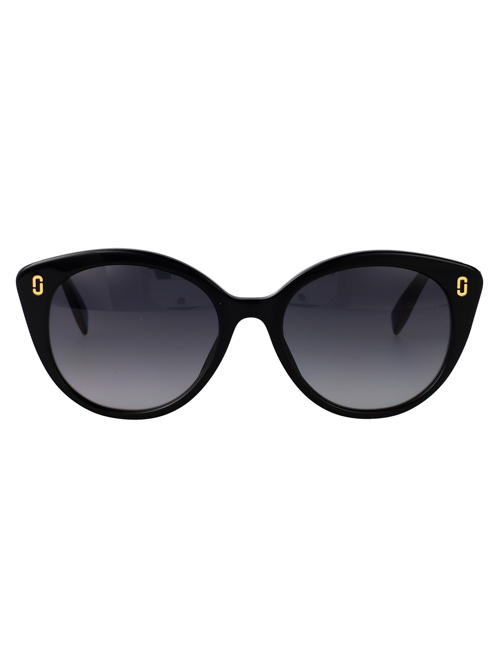 Marc Jacobs Black Acetate Sunglasses In Black
