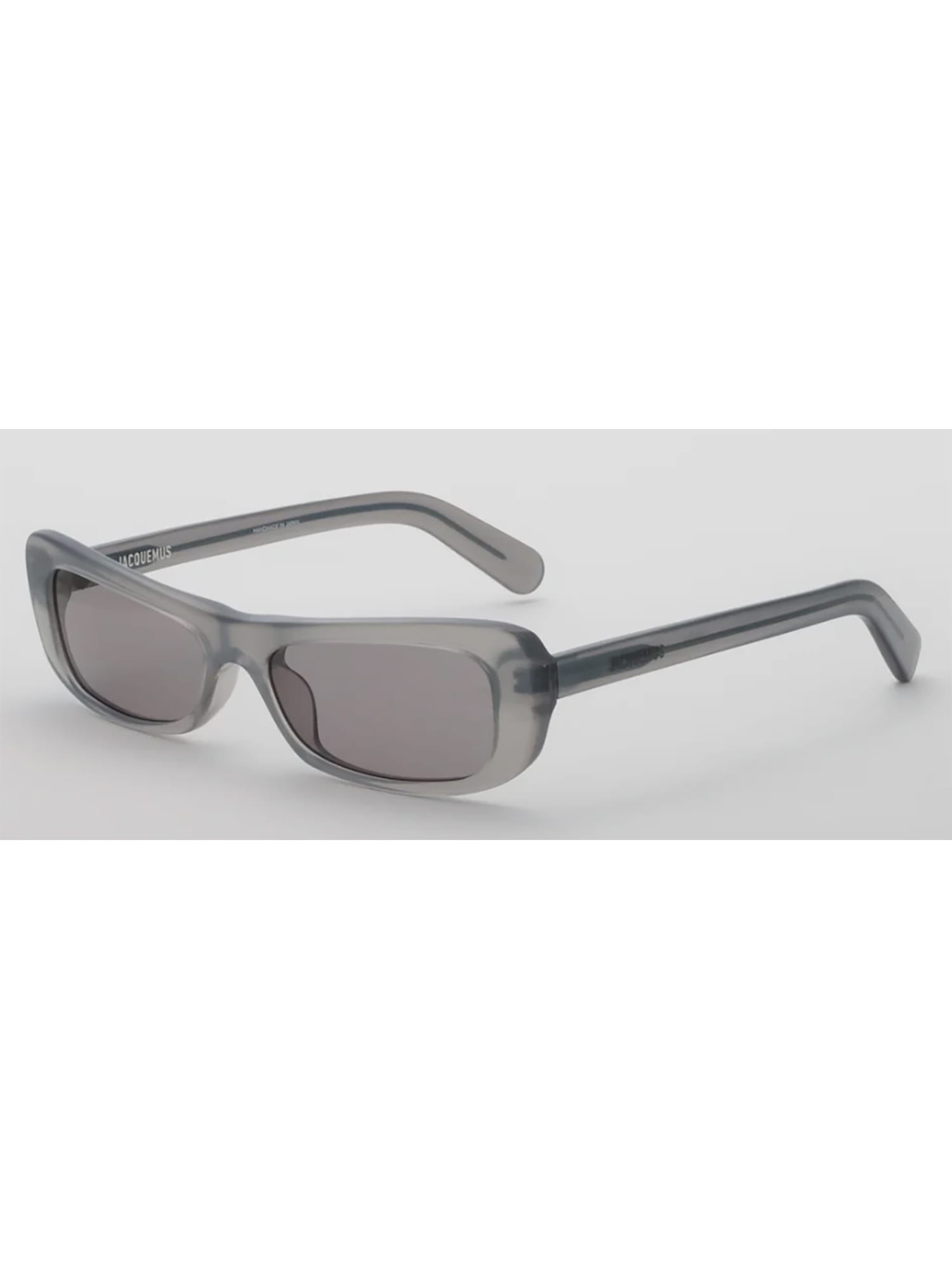 Jacquemus Capri Eyewear In Metallic Grey/matt Black