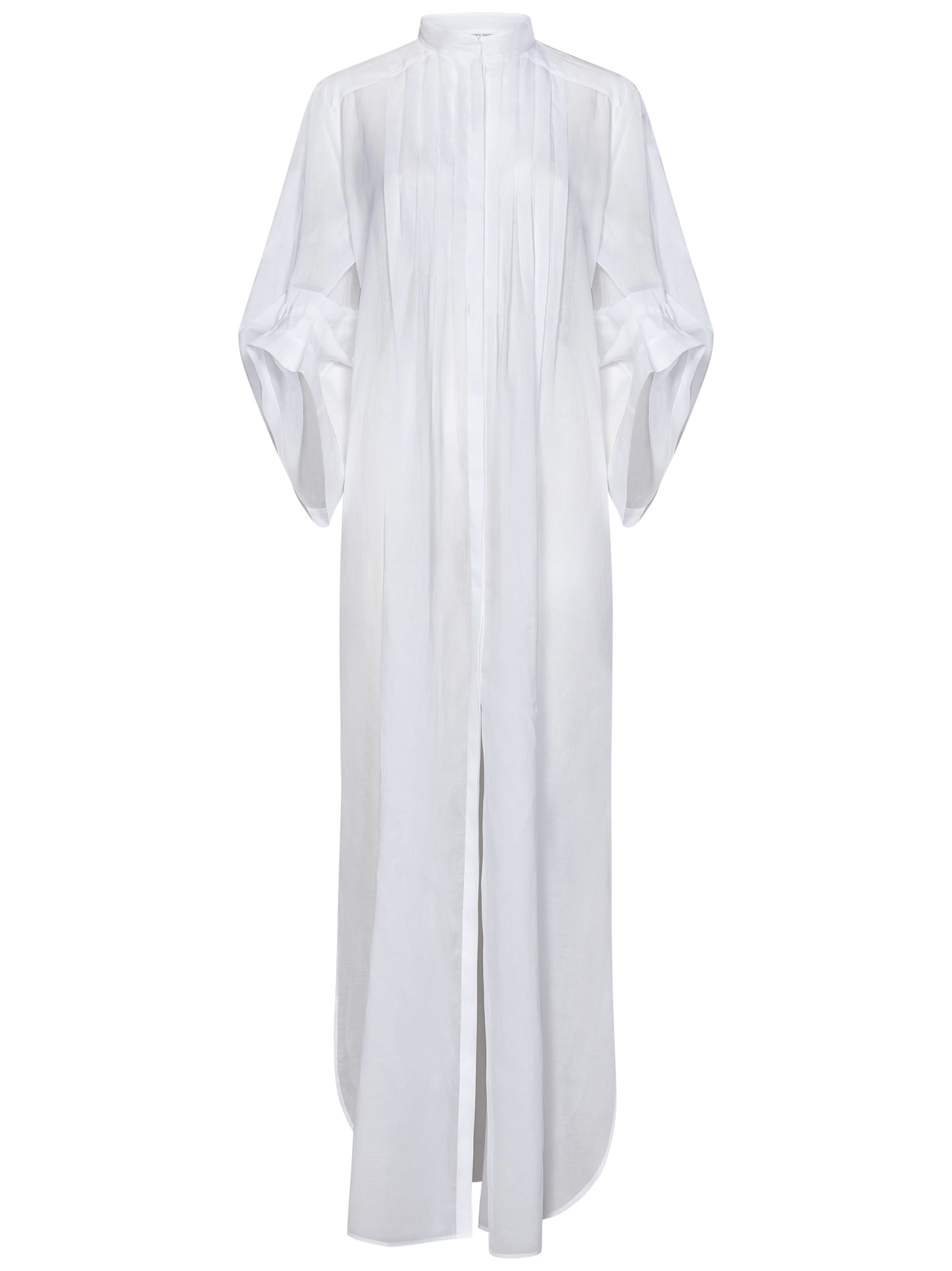 Shop Alberta Ferretti Long Dress  In White