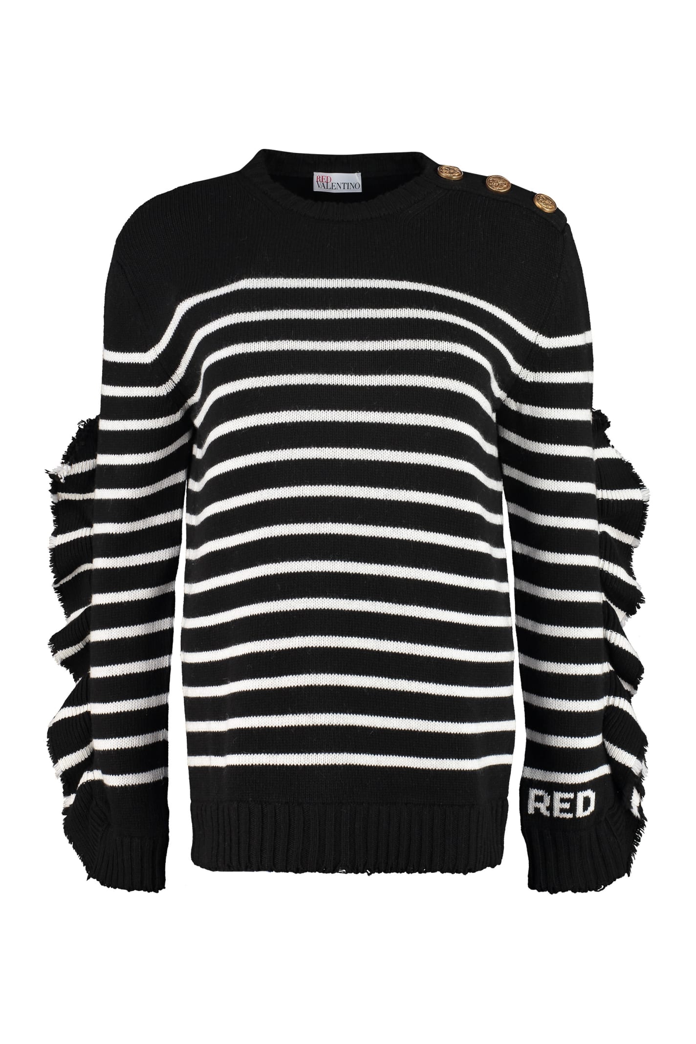 RED Valentino Striped Pullover