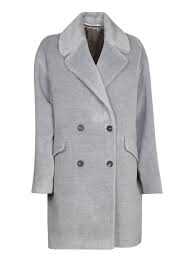 Shop Tagliatore Coat In Grigio Chiaro