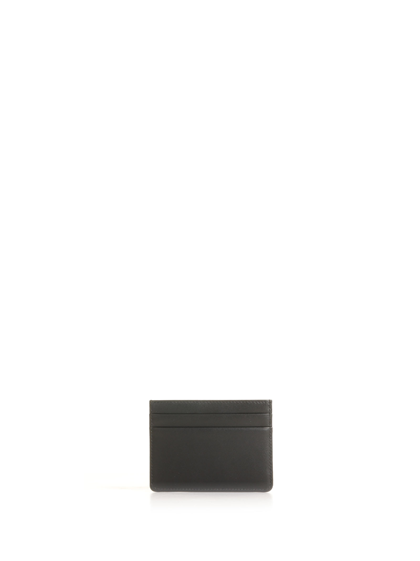 Shop Dolce & Gabbana Card Holder With All Over Logo In Nero Marrone