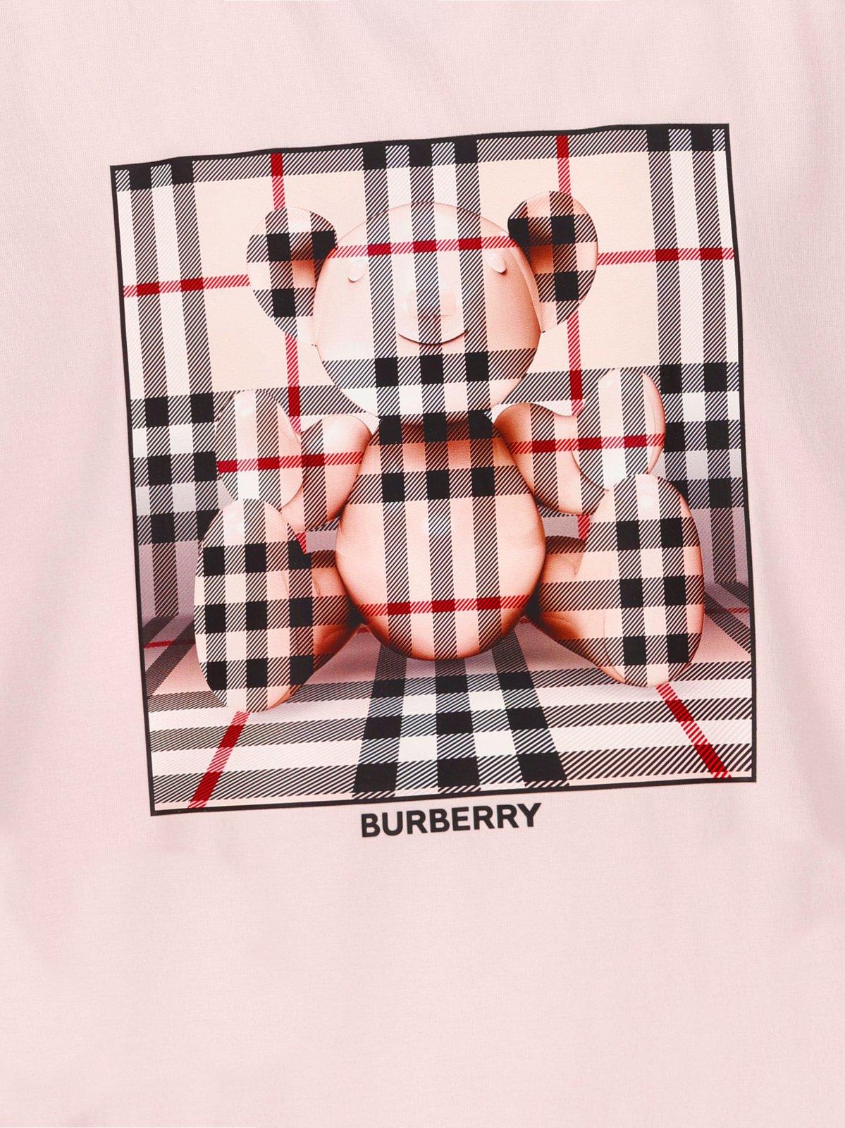 Shop Burberry Thomas Bear-printed Crewneck T-shirt