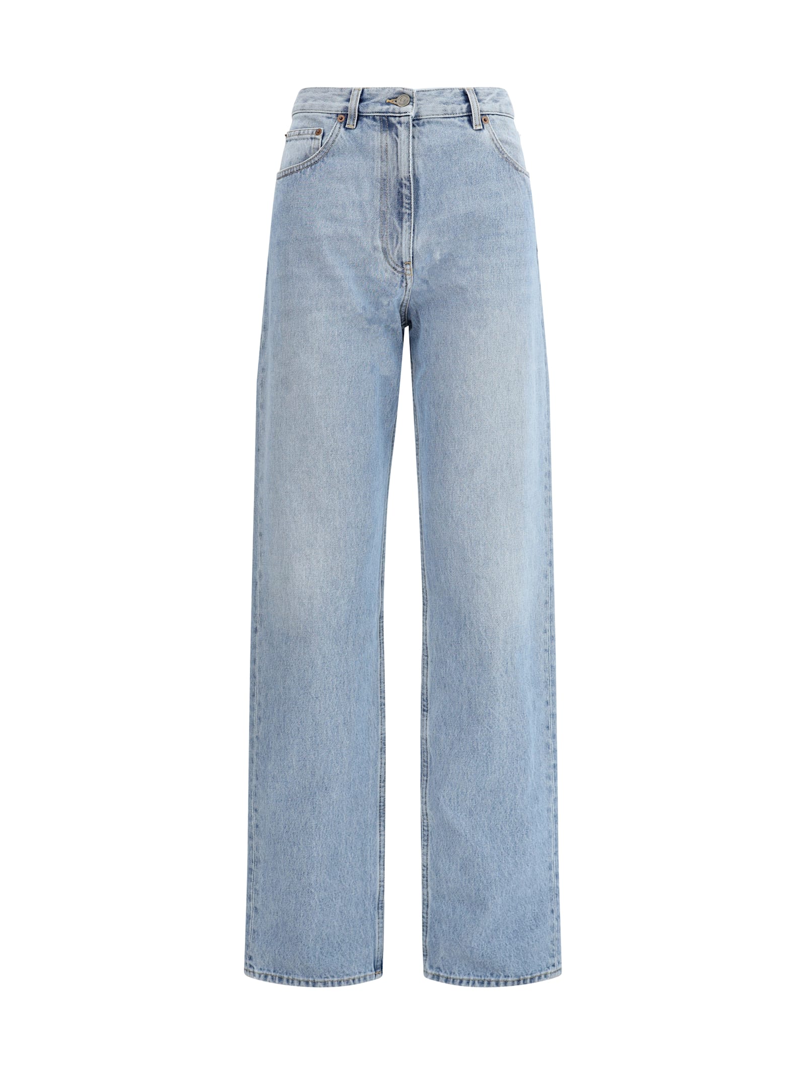 Valentino Denim Trousers Woman Denim 30 In Blue
