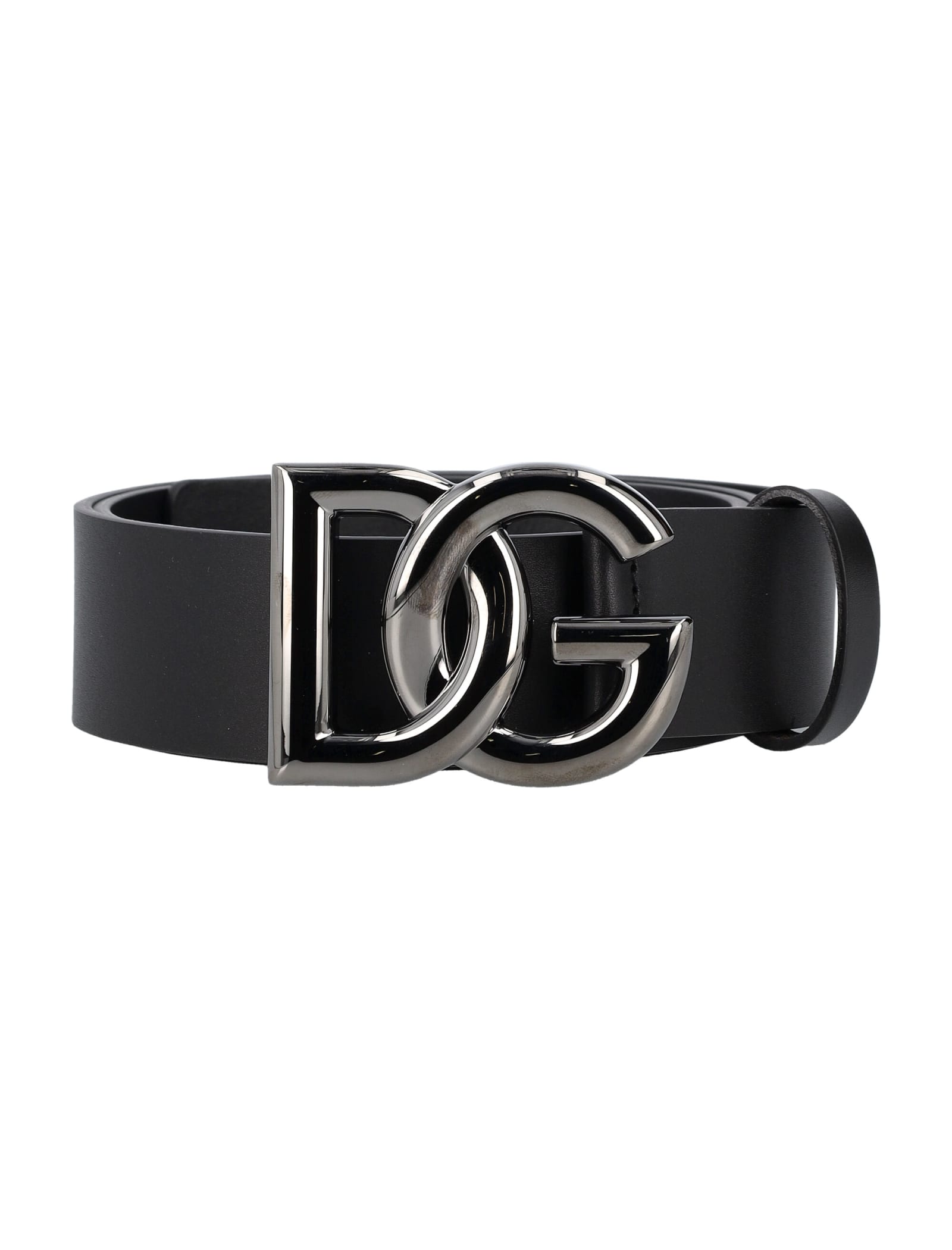 Shop Dolce & Gabbana Belt Dg H40 In Black